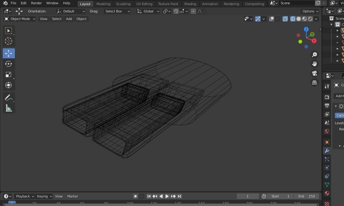 Square Exhausts for Sports or Luxury Cars Low-poly 3D model_4