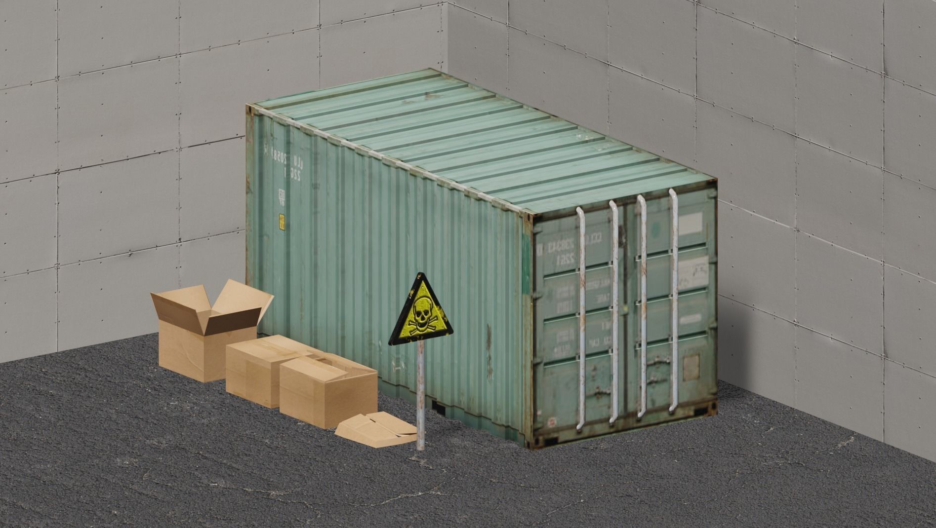 Industry Pack Free low-poly 3D model_5