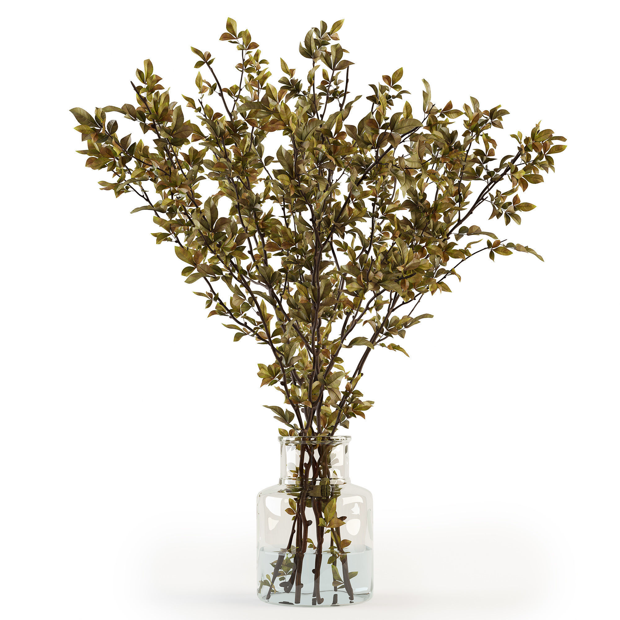 Branches in a vase 013 3D model_5