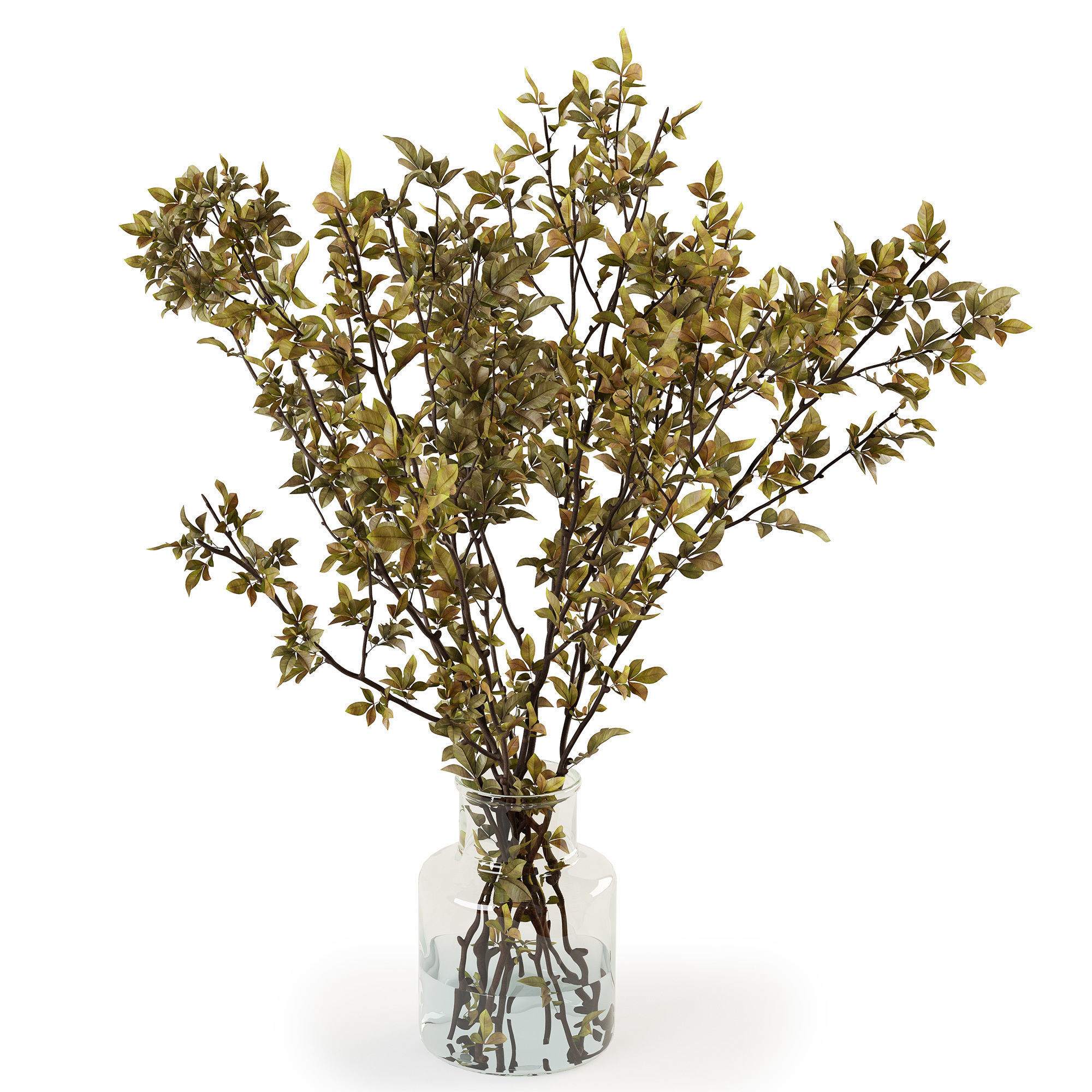 Branches in a vase 013 3D model_4