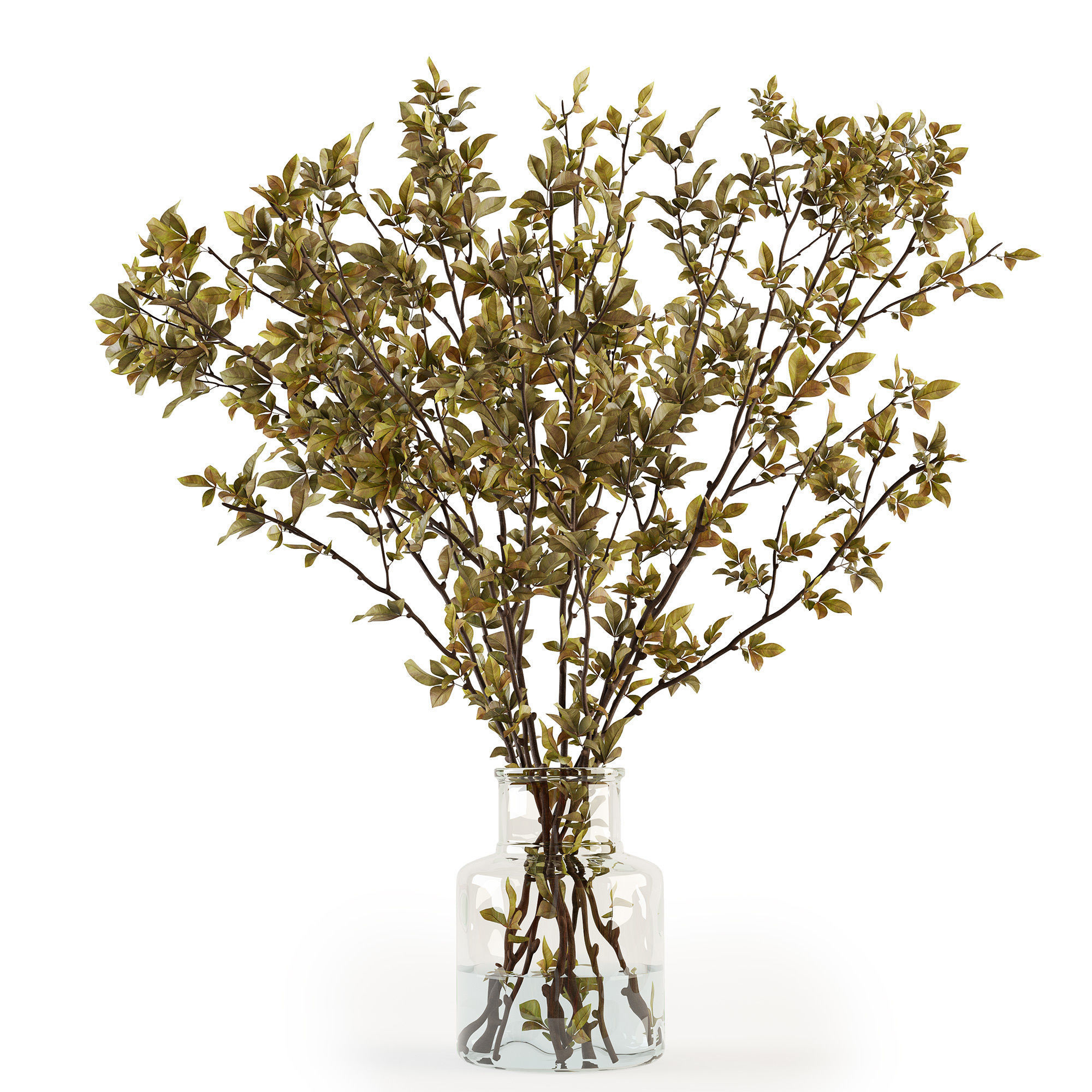 Branches in a vase 013 3D model_2