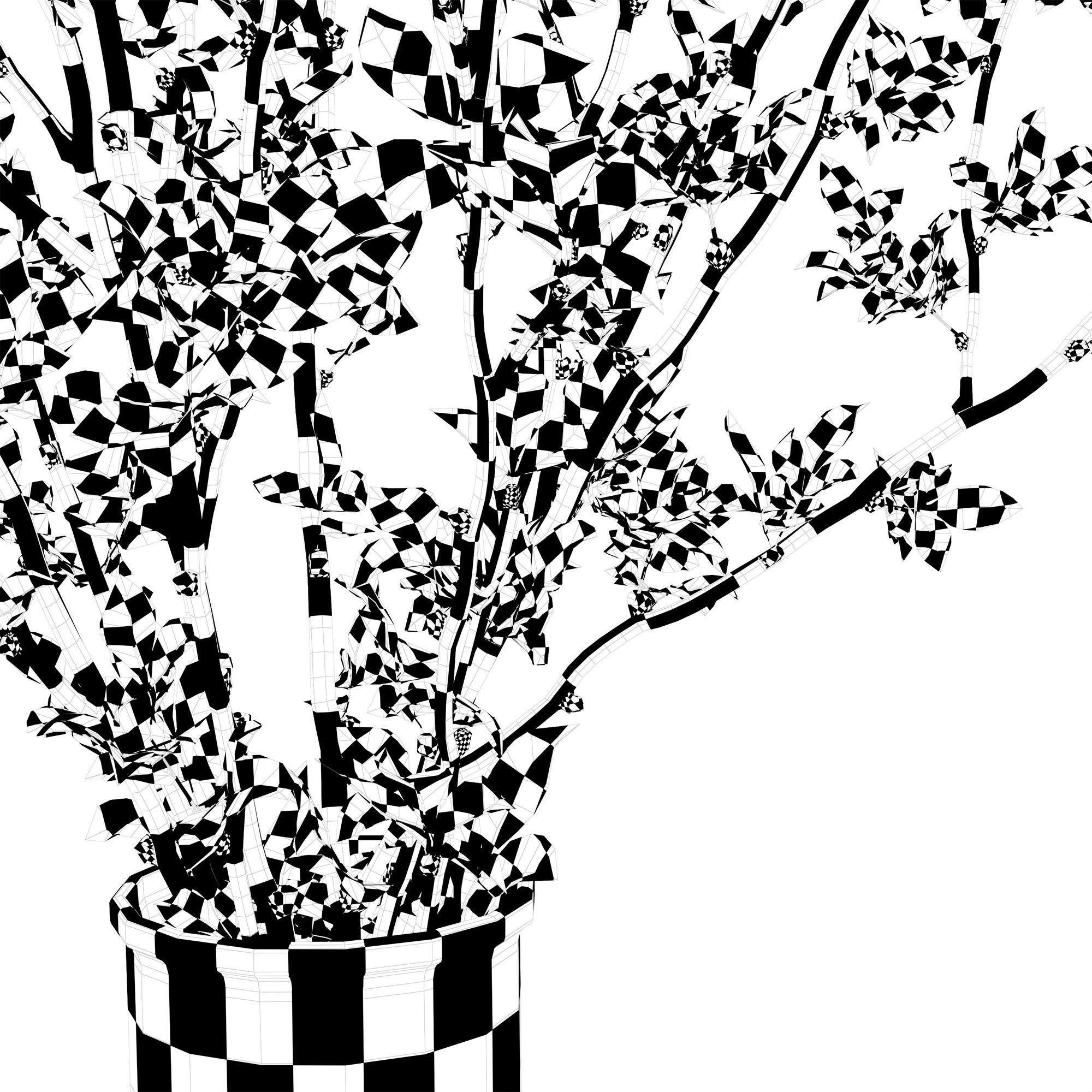 Branches in a vase 013 3D model_10