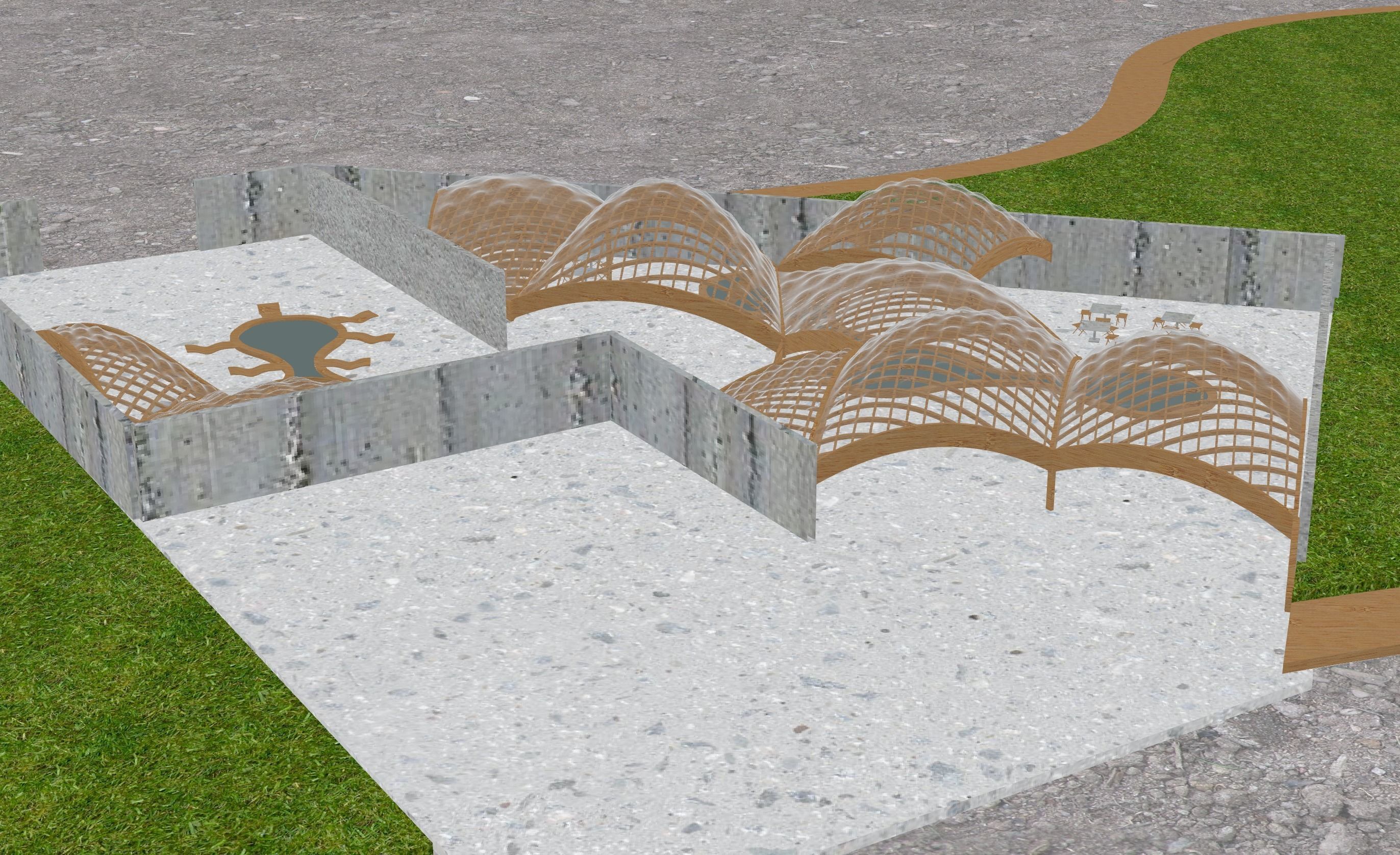 BEATFUSE OBRA Architects Pavilion New York Moma PS1 Low-poly 3D model_7