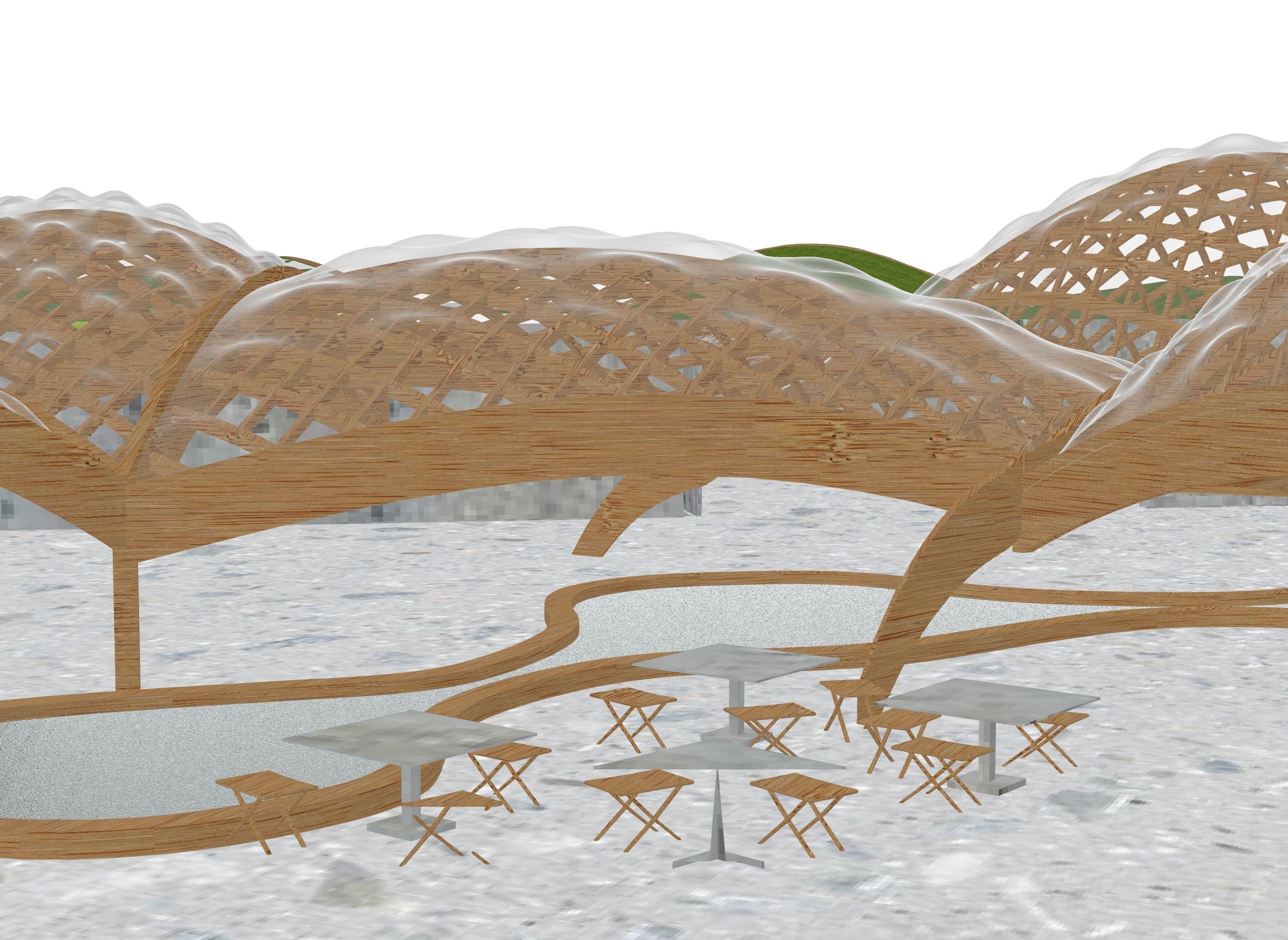 BEATFUSE OBRA Architects Pavilion New York Moma PS1 Low-poly 3D model_9