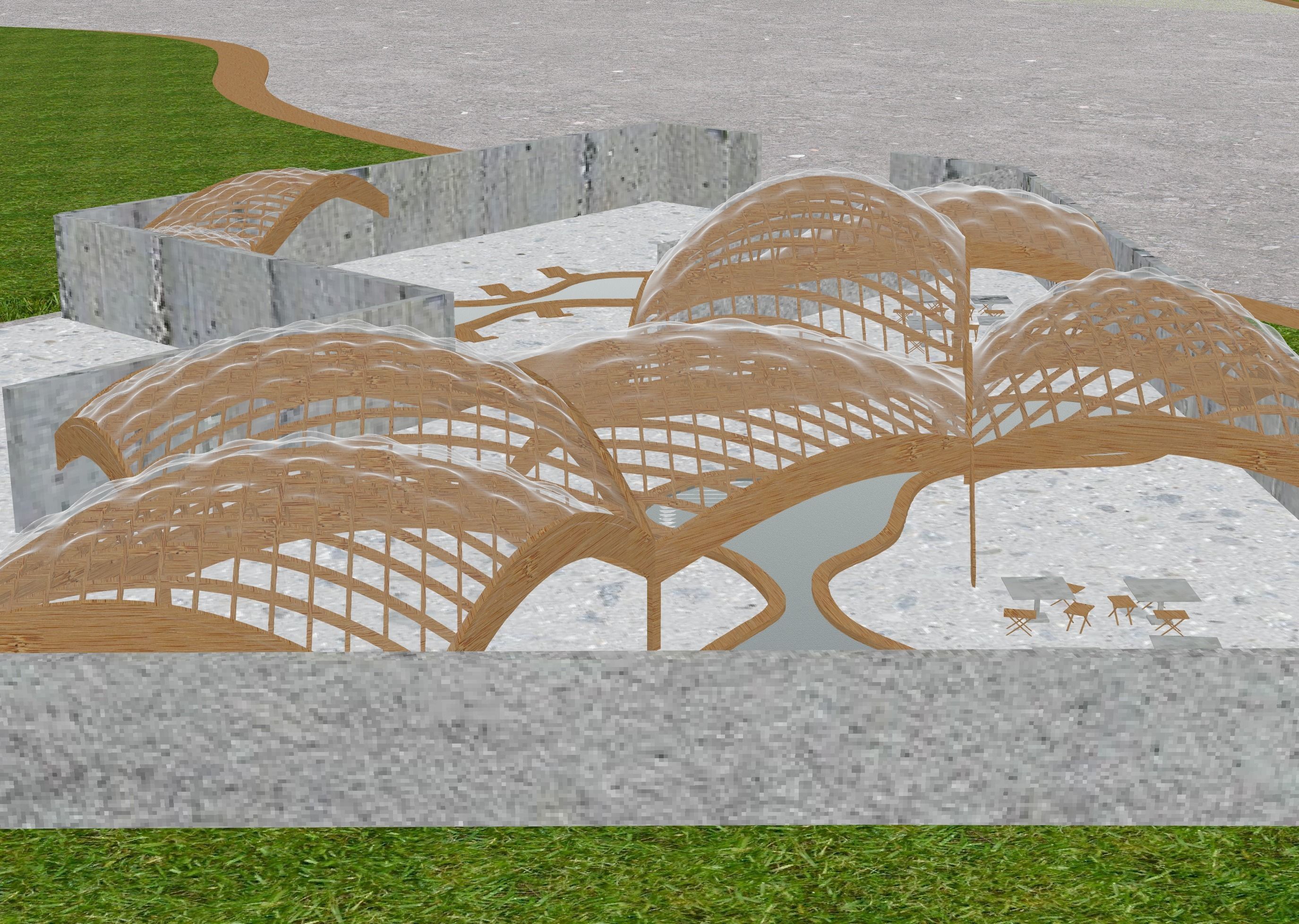 BEATFUSE OBRA Architects Pavilion New York Moma PS1 Low-poly 3D model_11