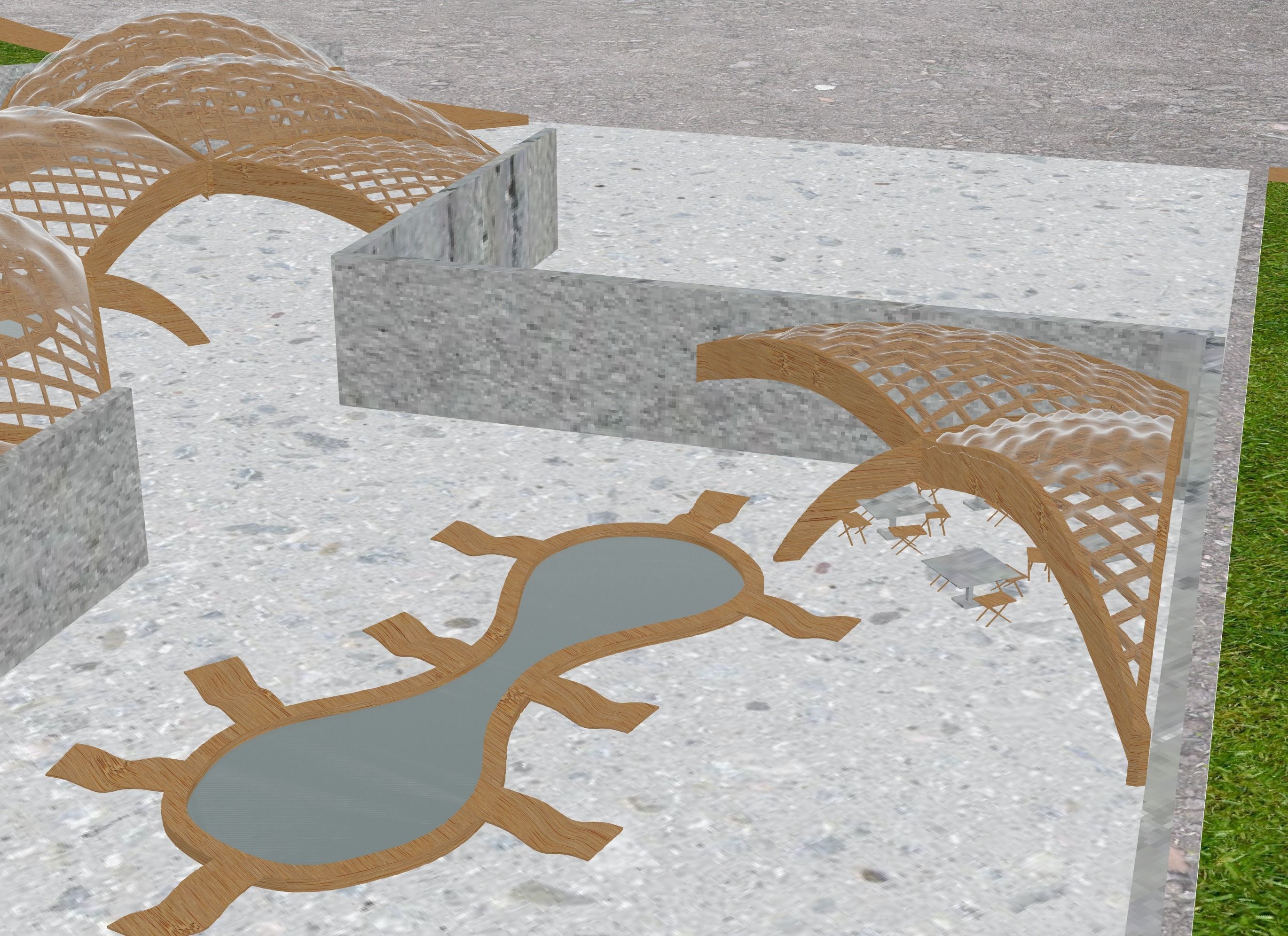 BEATFUSE OBRA Architects Pavilion New York Moma PS1 Low-poly 3D model_5