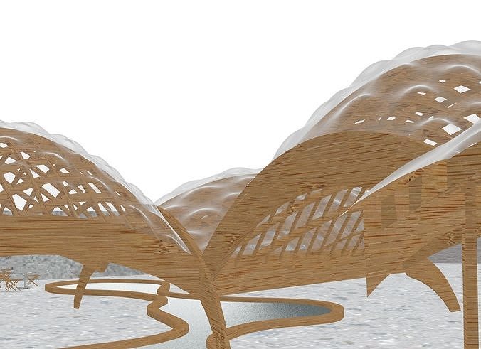 BEATFUSE OBRA Architects Pavilion New York Moma PS1 Low-poly 3D model