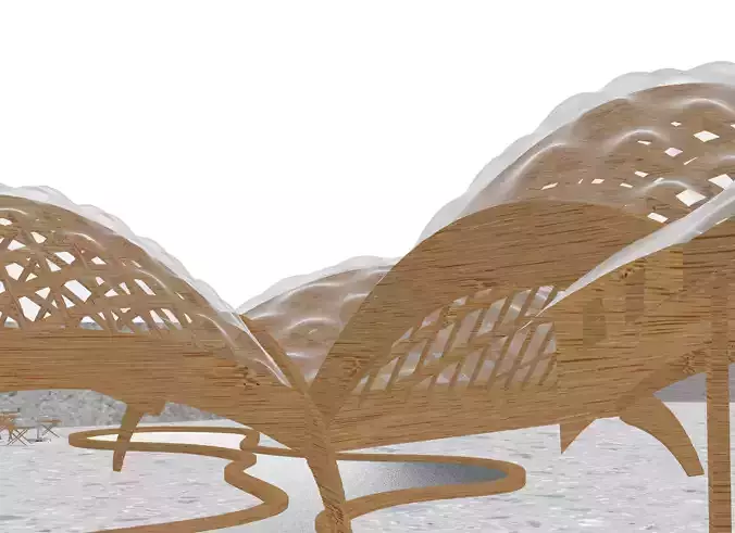 BEATFUSE OBRA Architects Pavilion New York Moma PS1 Low-poly 3D model