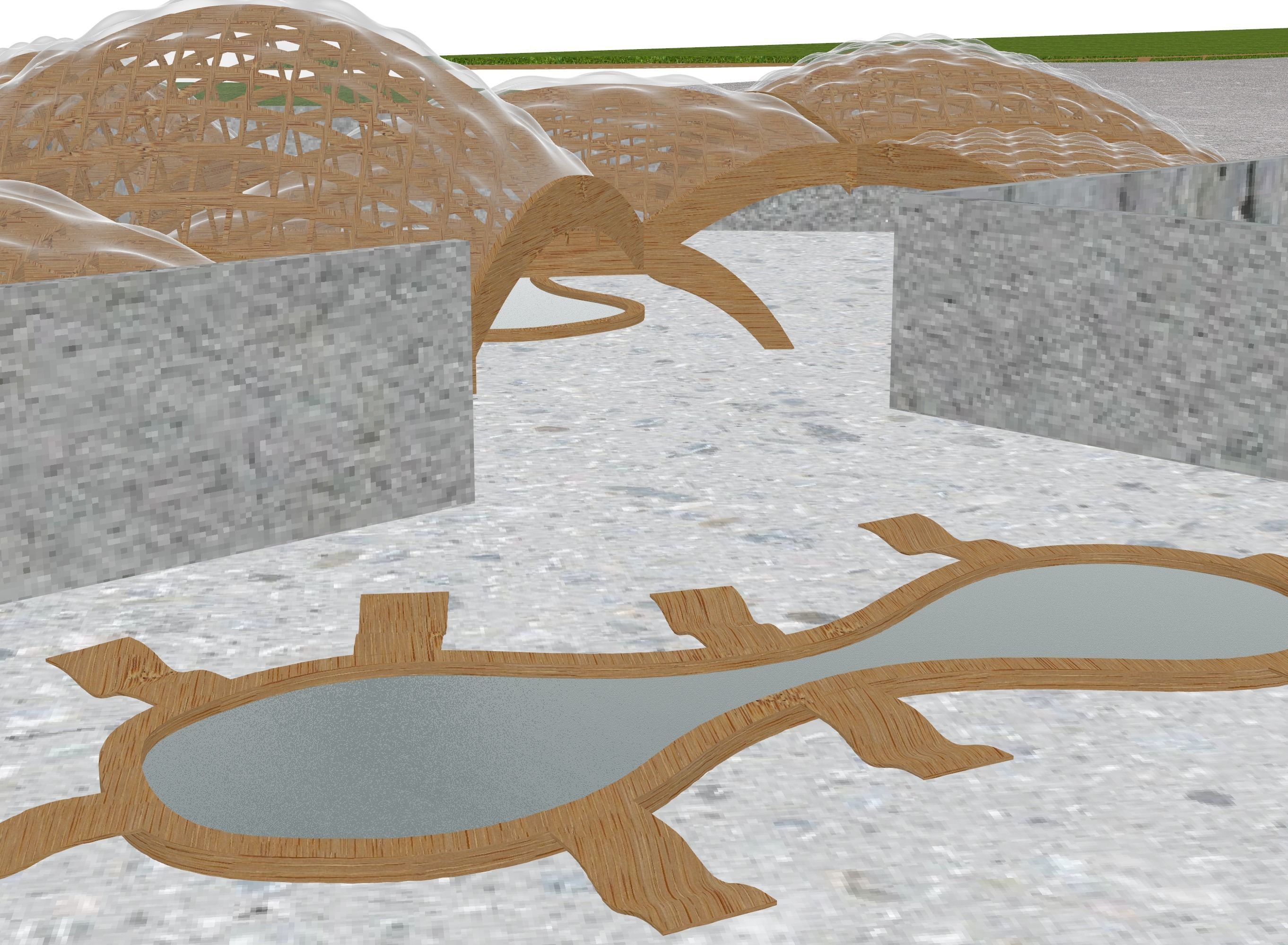BEATFUSE OBRA Architects Pavilion New York Moma PS1 Low-poly 3D model_2