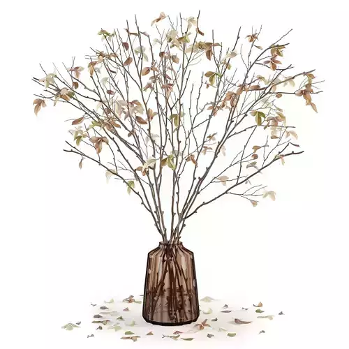 Branches in a vase 014 3D model