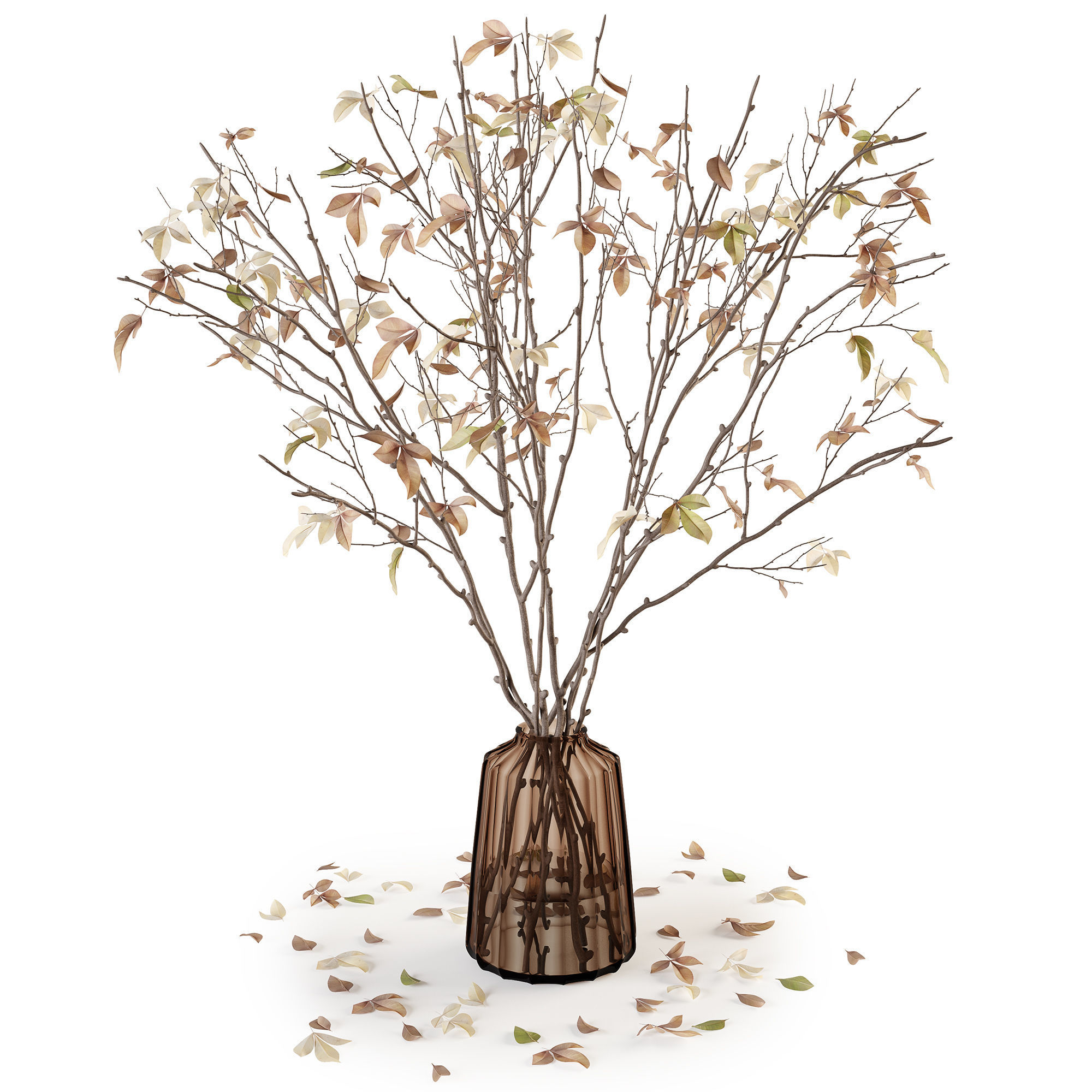 Branches in a vase 014 3D model_5
