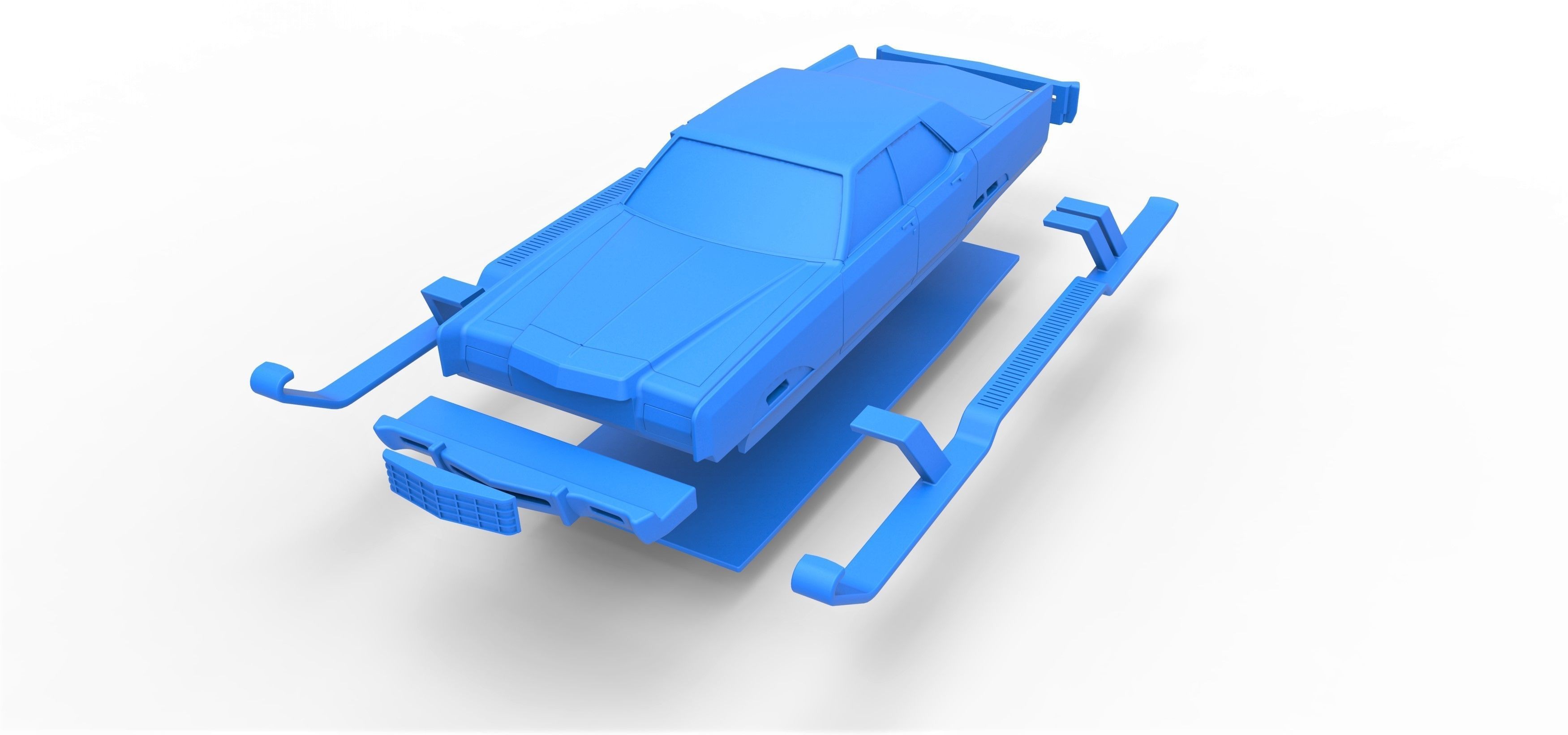 Car of Santa Scale 1 to 25 3D print model_22