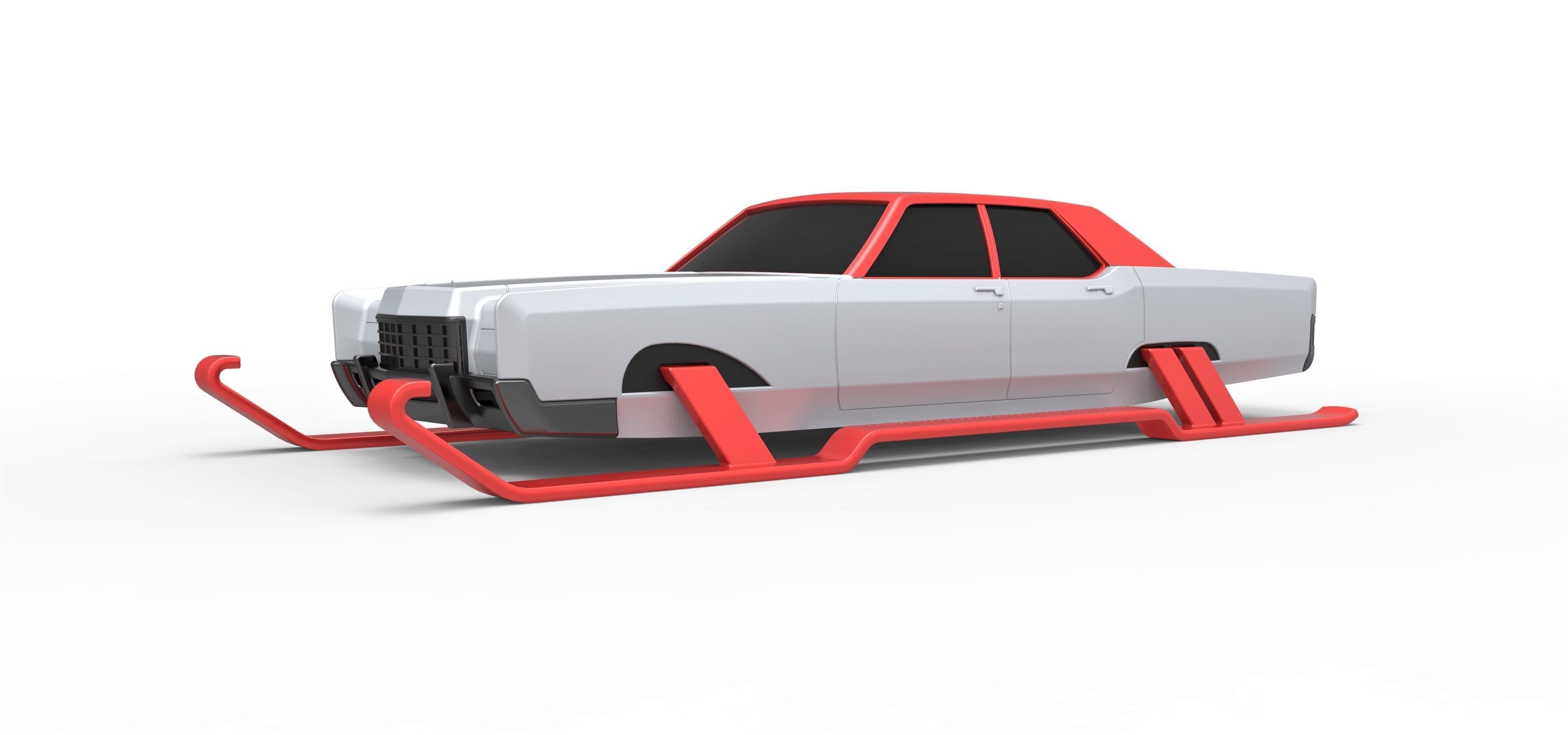 Car of Santa Scale 1 to 25 3D print model_1