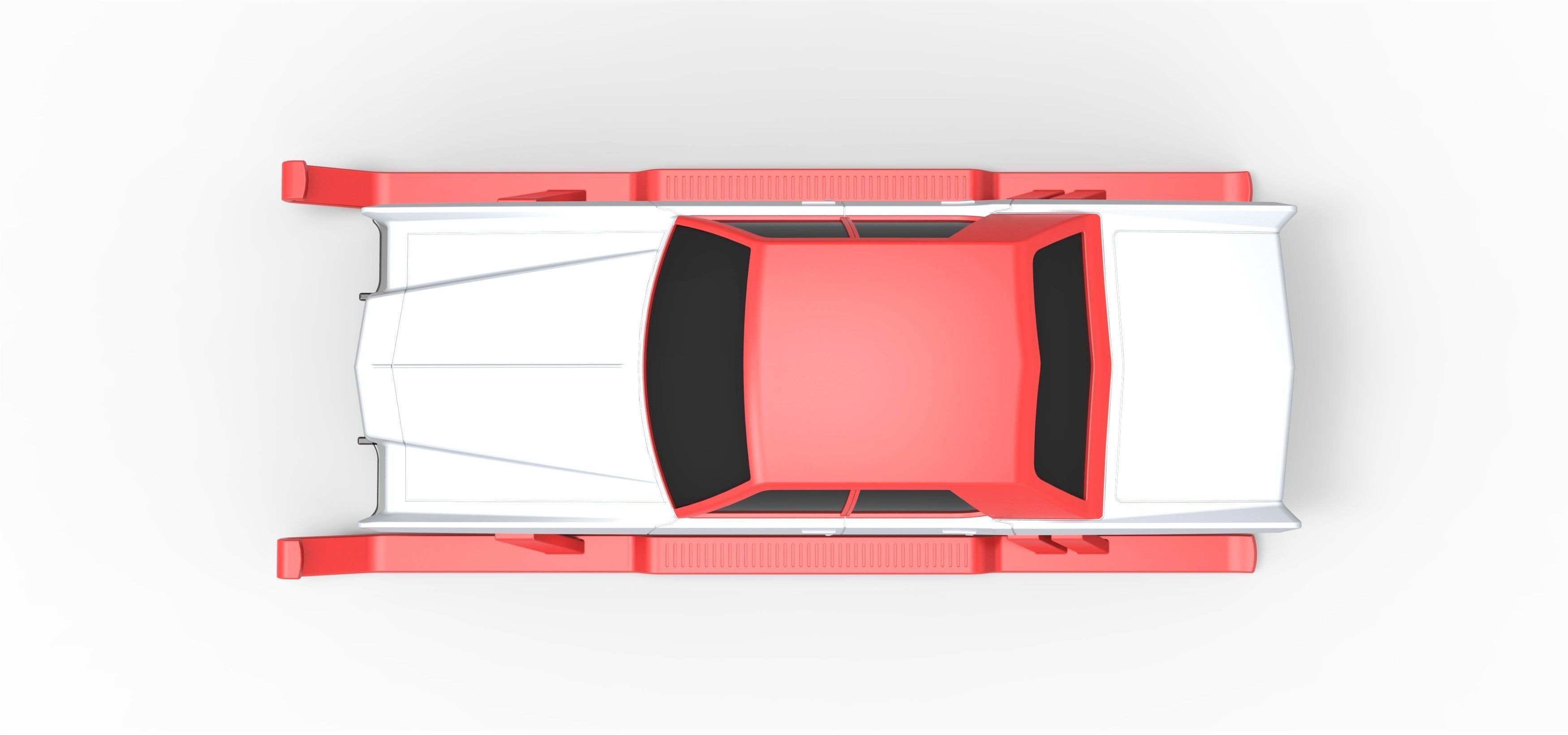 Car of Santa Scale 1 to 25 3D print model_9