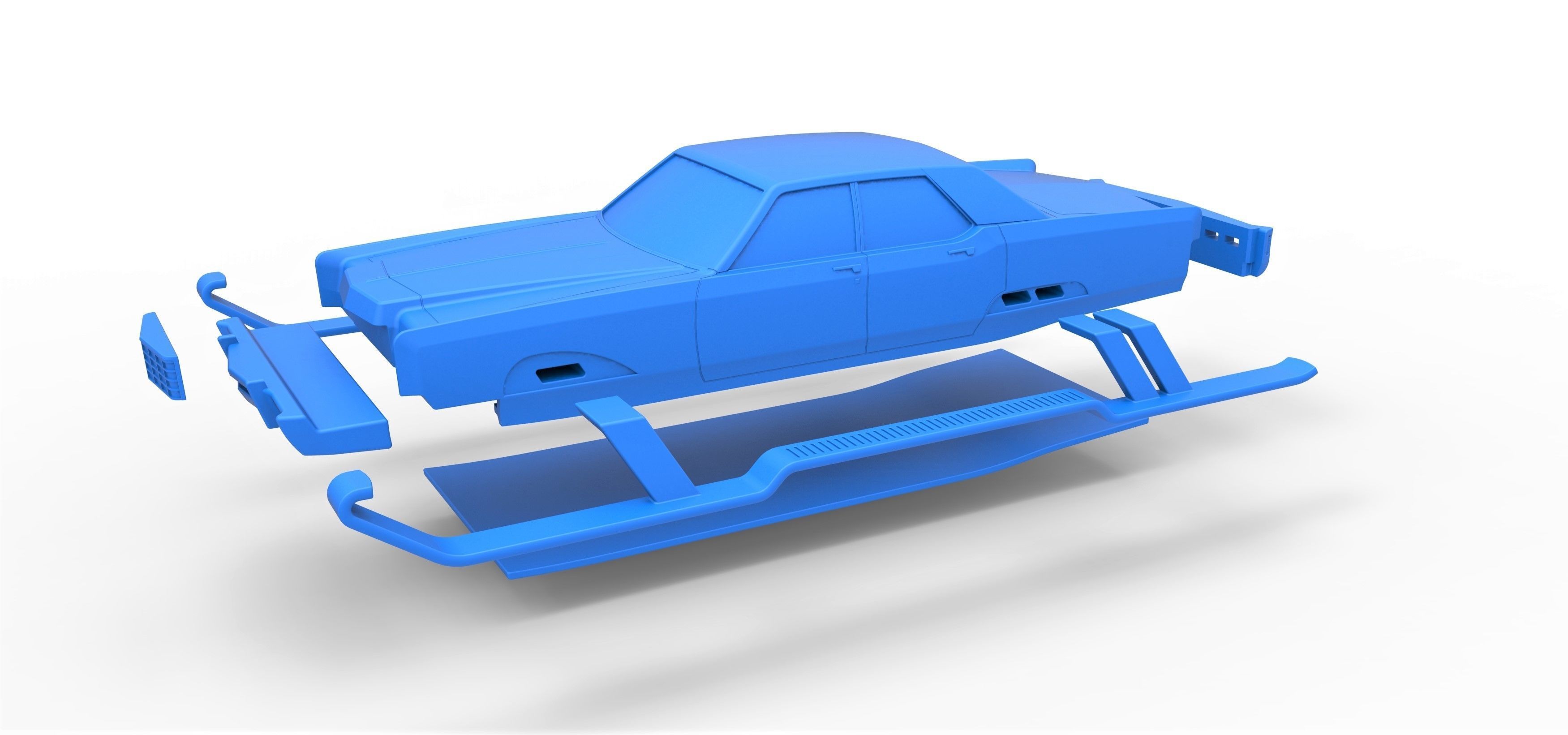 Car of Santa Scale 1 to 25 3D print model_20