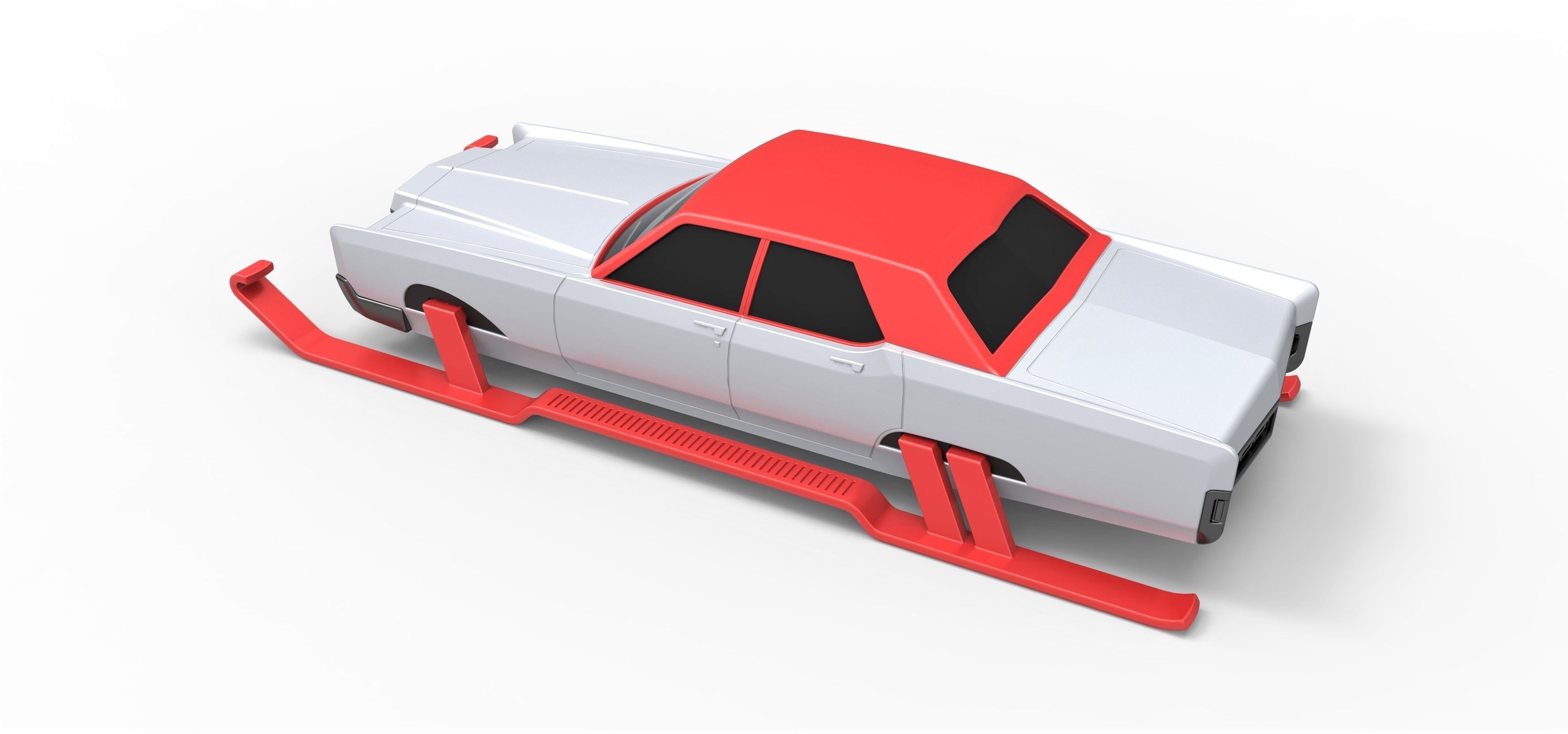 Car of Santa Scale 1 to 25 3D print model_10