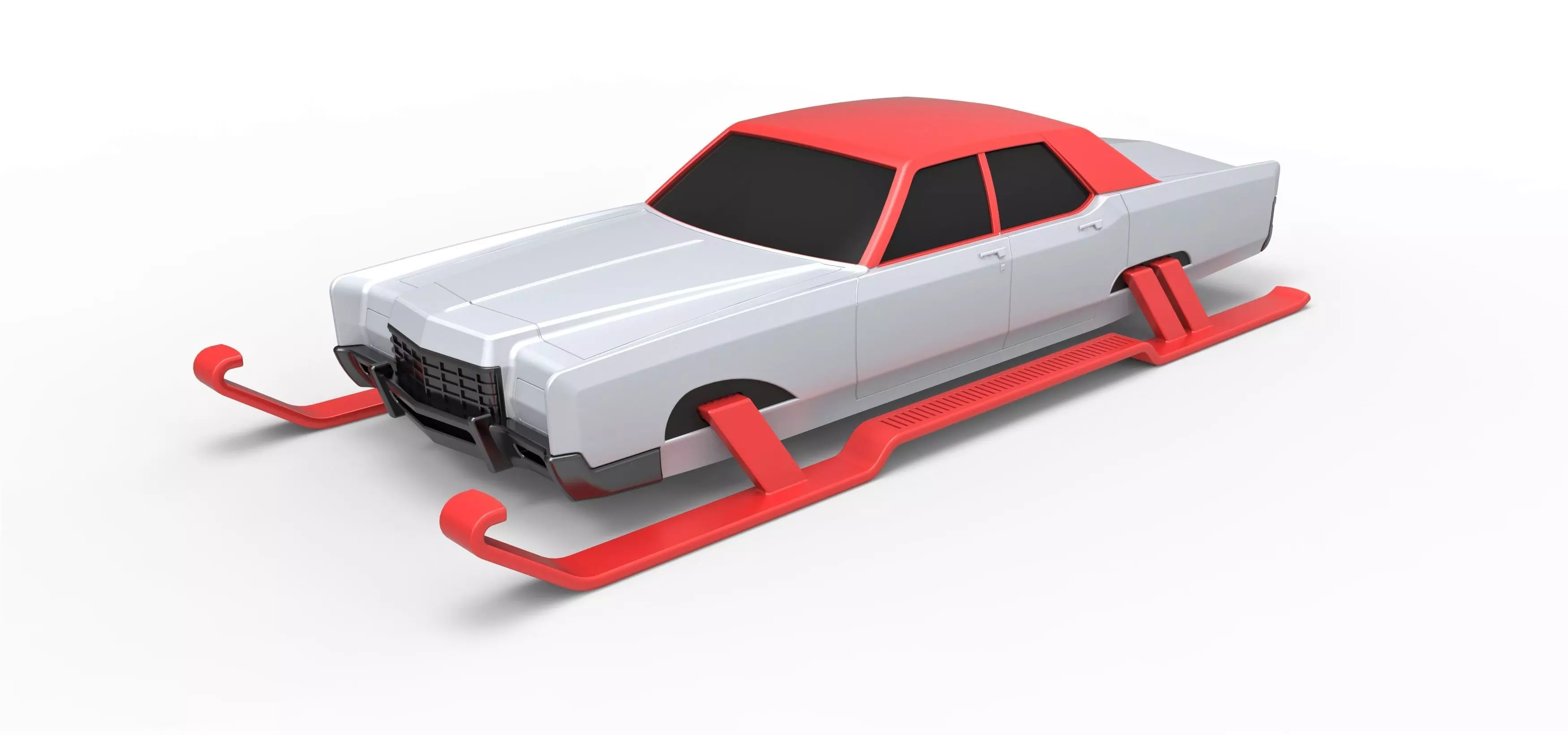 Car of Santa Scale 1 to 25 3D print model_0