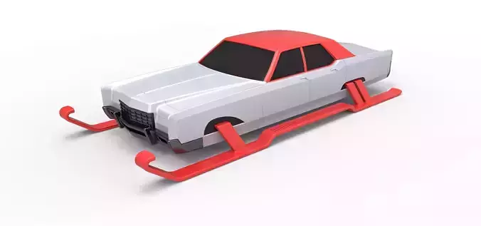 Car of Santa Scale 1 to 25 3D print model