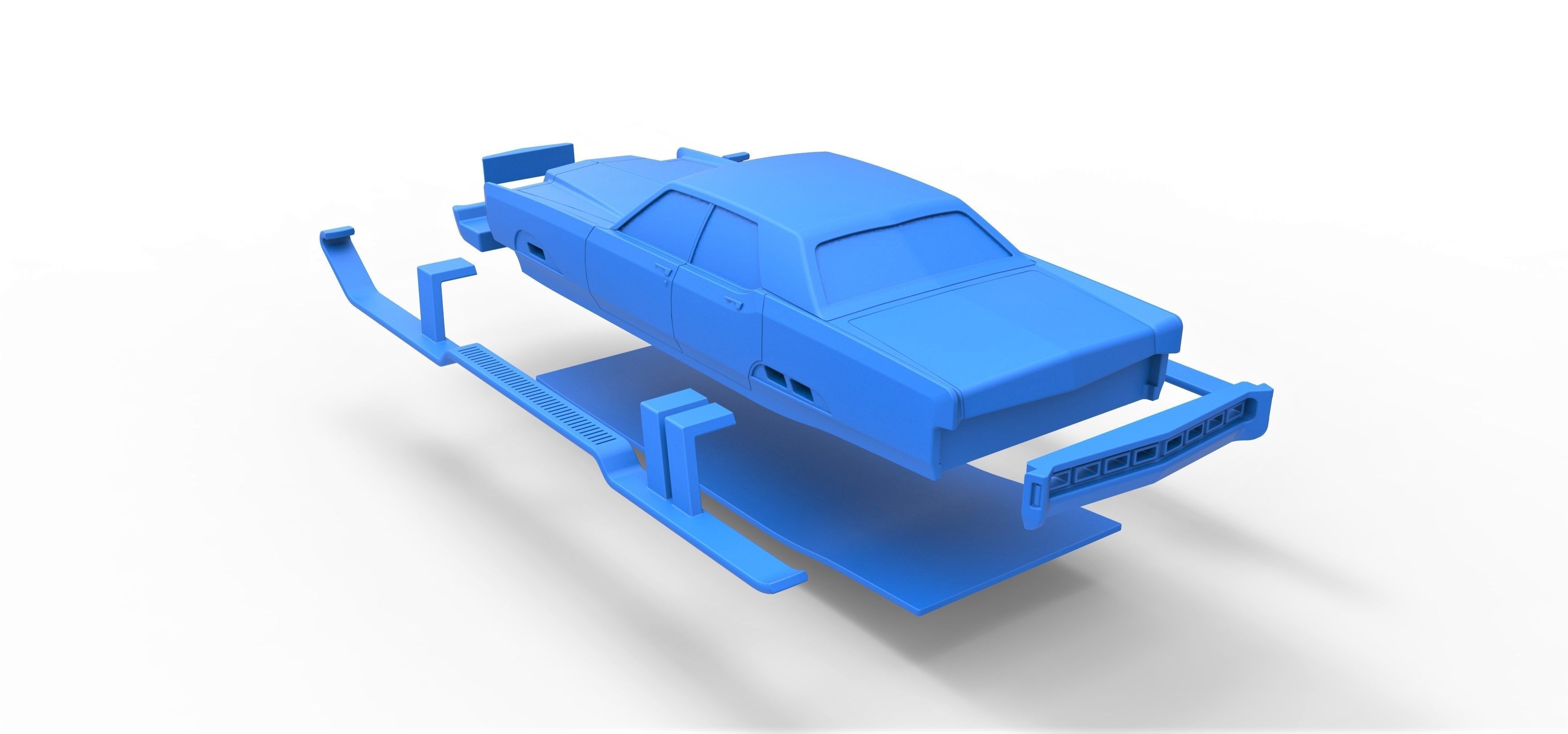 Car of Santa Scale 1 to 25 3D print model_24