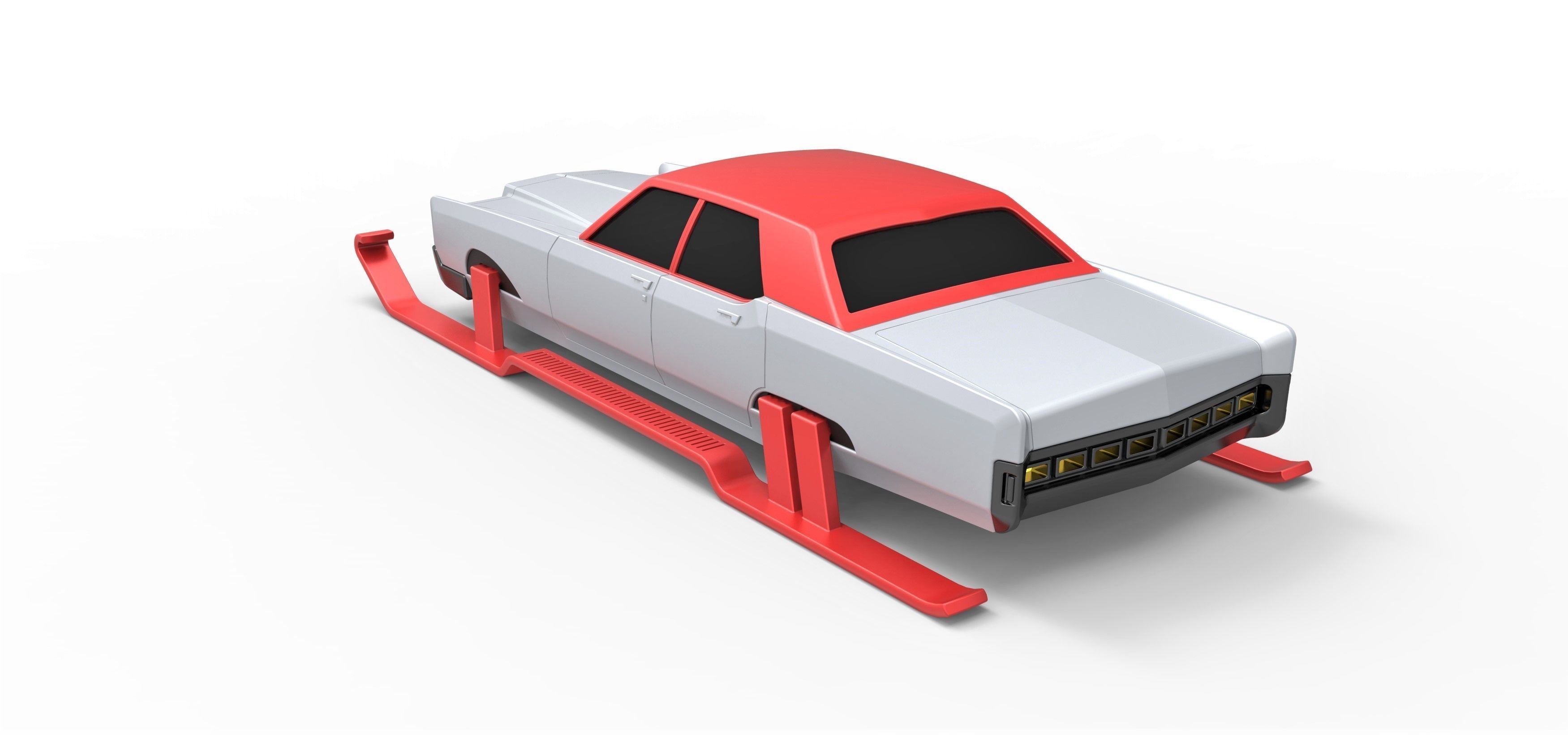 Car of Santa Scale 1 to 25 3D print model_11