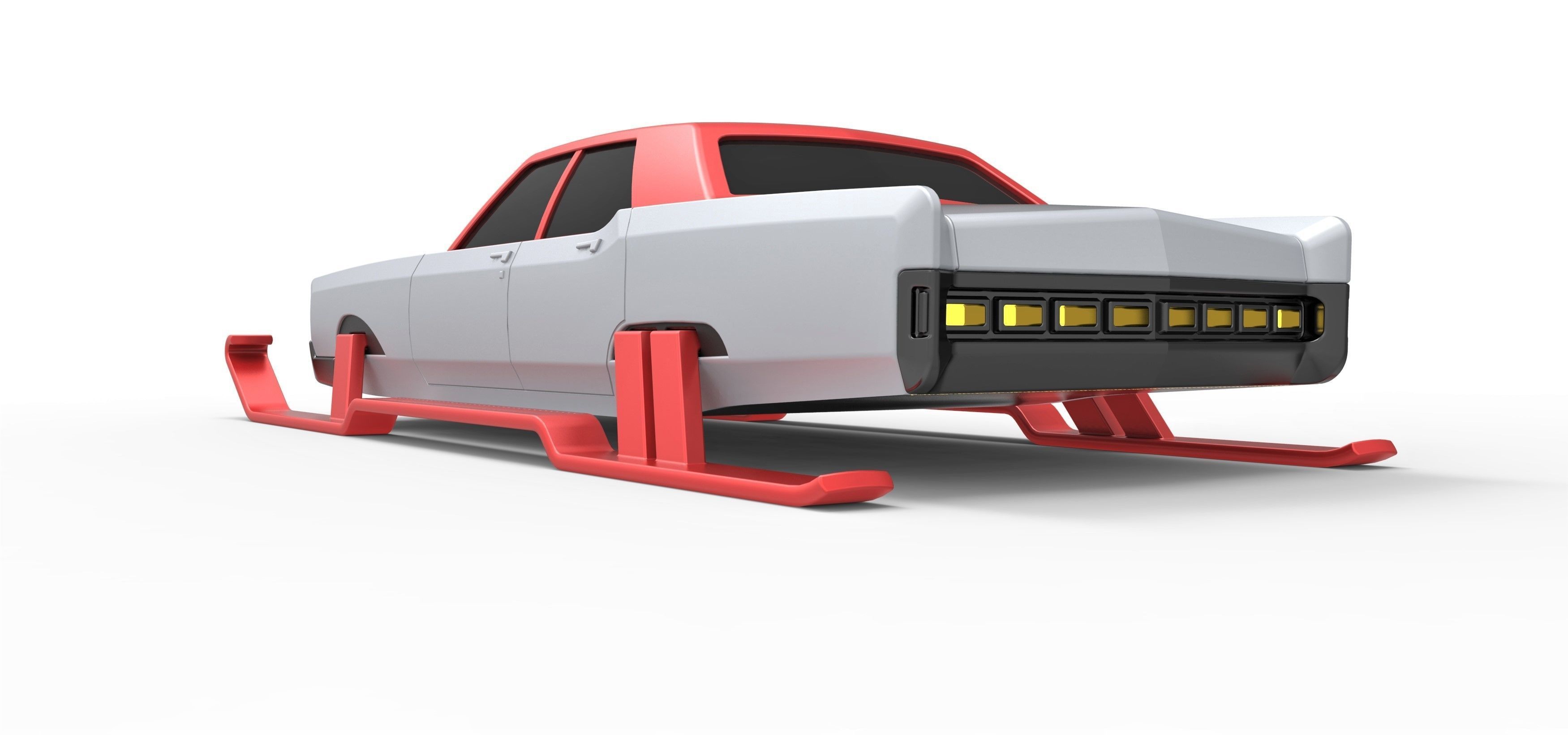 Car of Santa Scale 1 to 25 3D print model_12