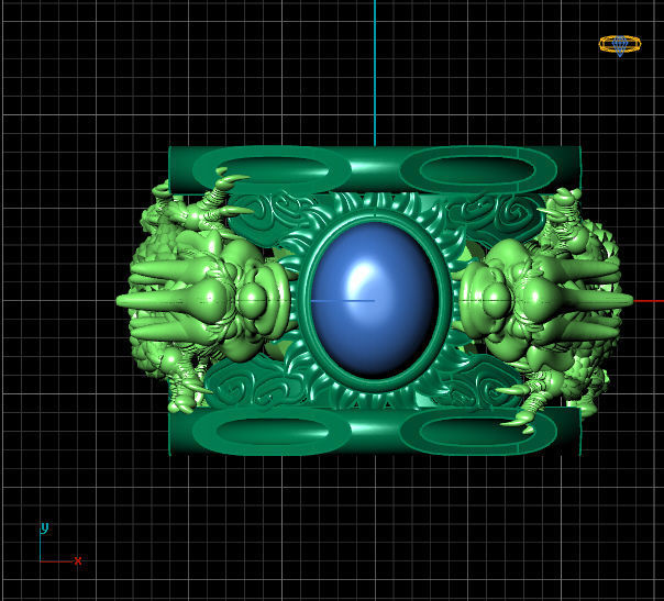 Dragon RINGS 3D print model_2