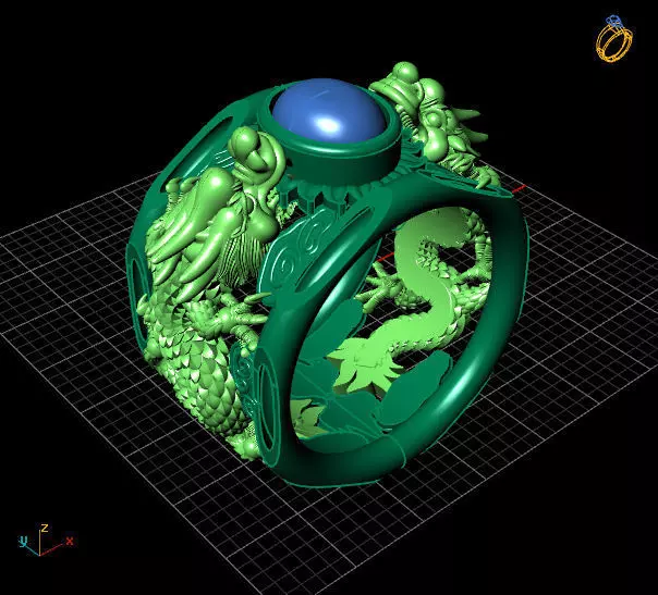 Dragon RINGS 3D print model_0