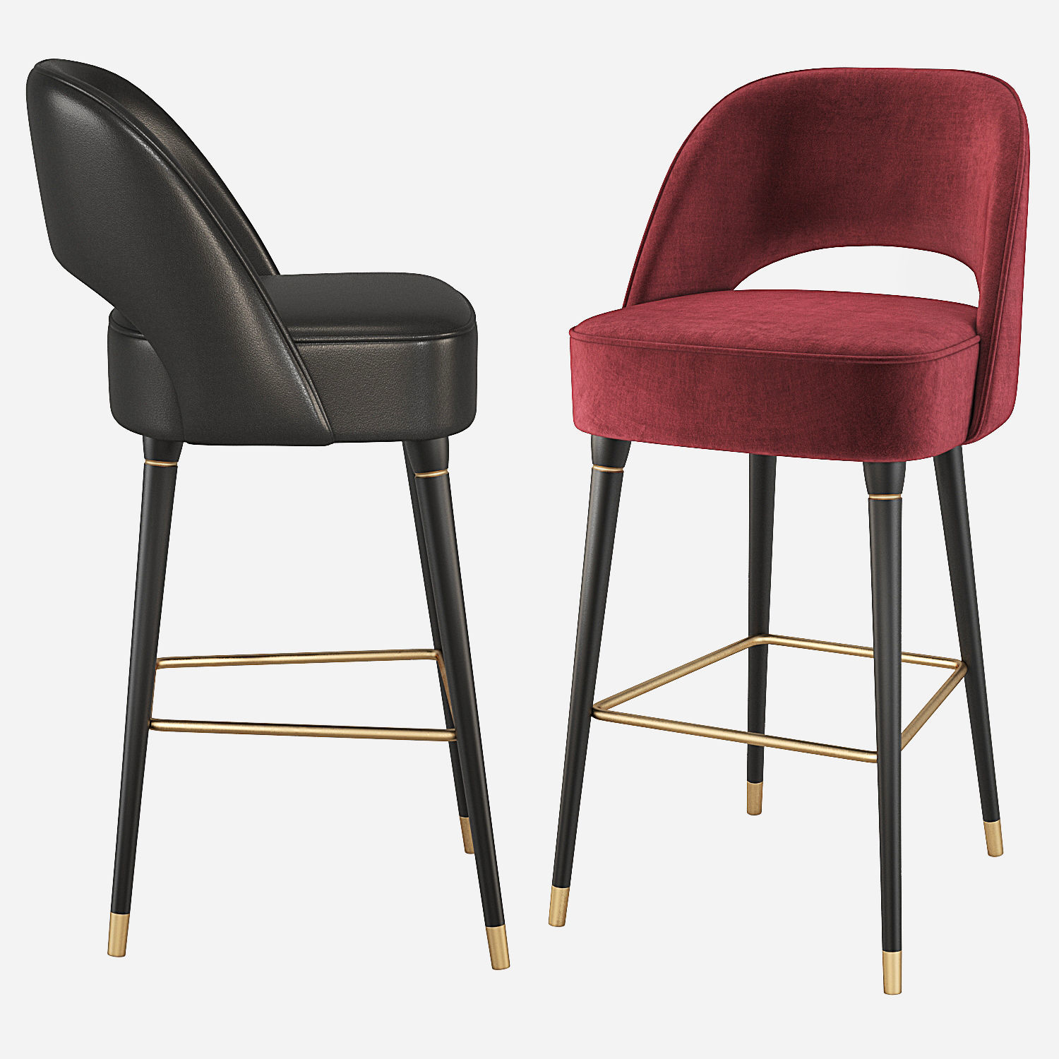 Collins Bar Chair Essential Home 3D model_1