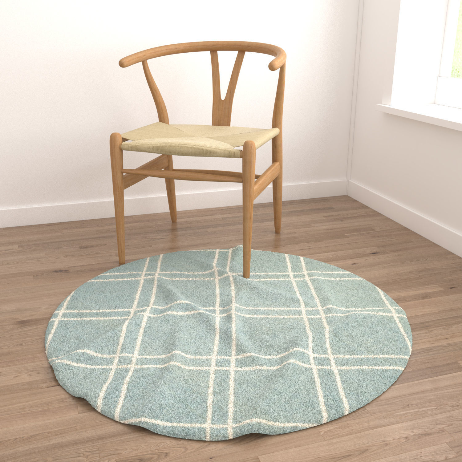 Round Rug Set 73 3D model_3