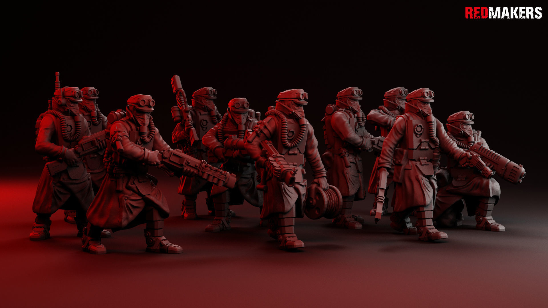 Death Squad Engineers of the Imperial Force 3D print model_2