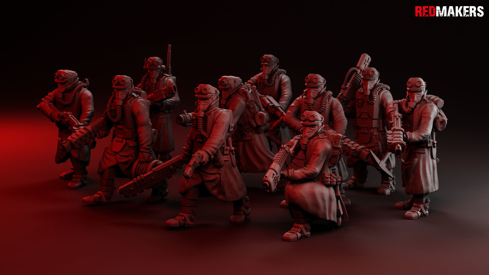 Death Squad Engineers of the Imperial Force 3D print model_3