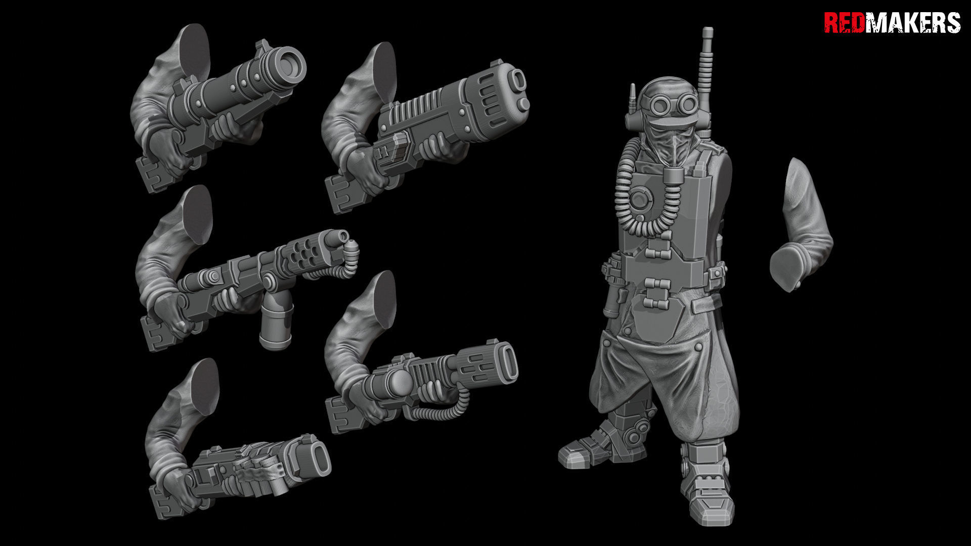 Death Squad Engineers of the Imperial Force 3D print model_55