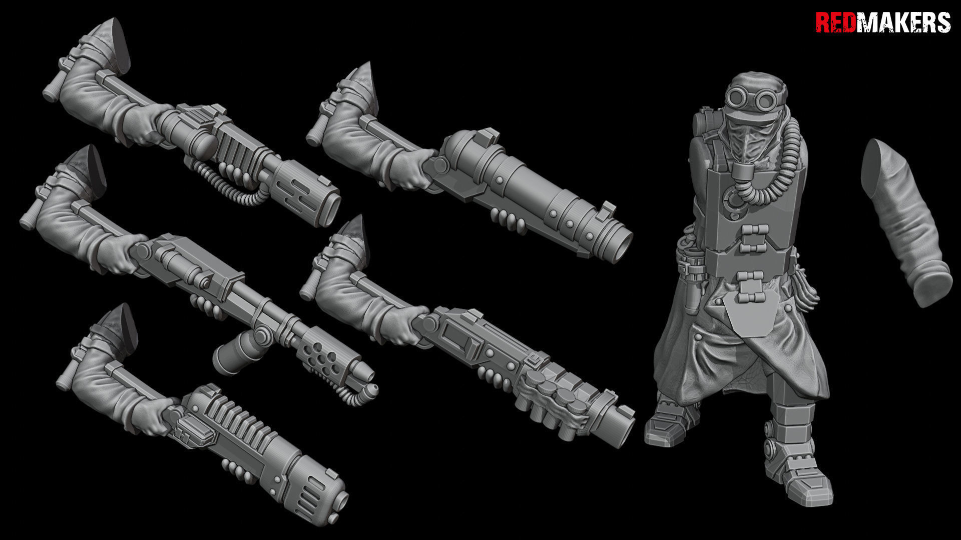 Death Squad Engineers of the Imperial Force 3D print model_46
