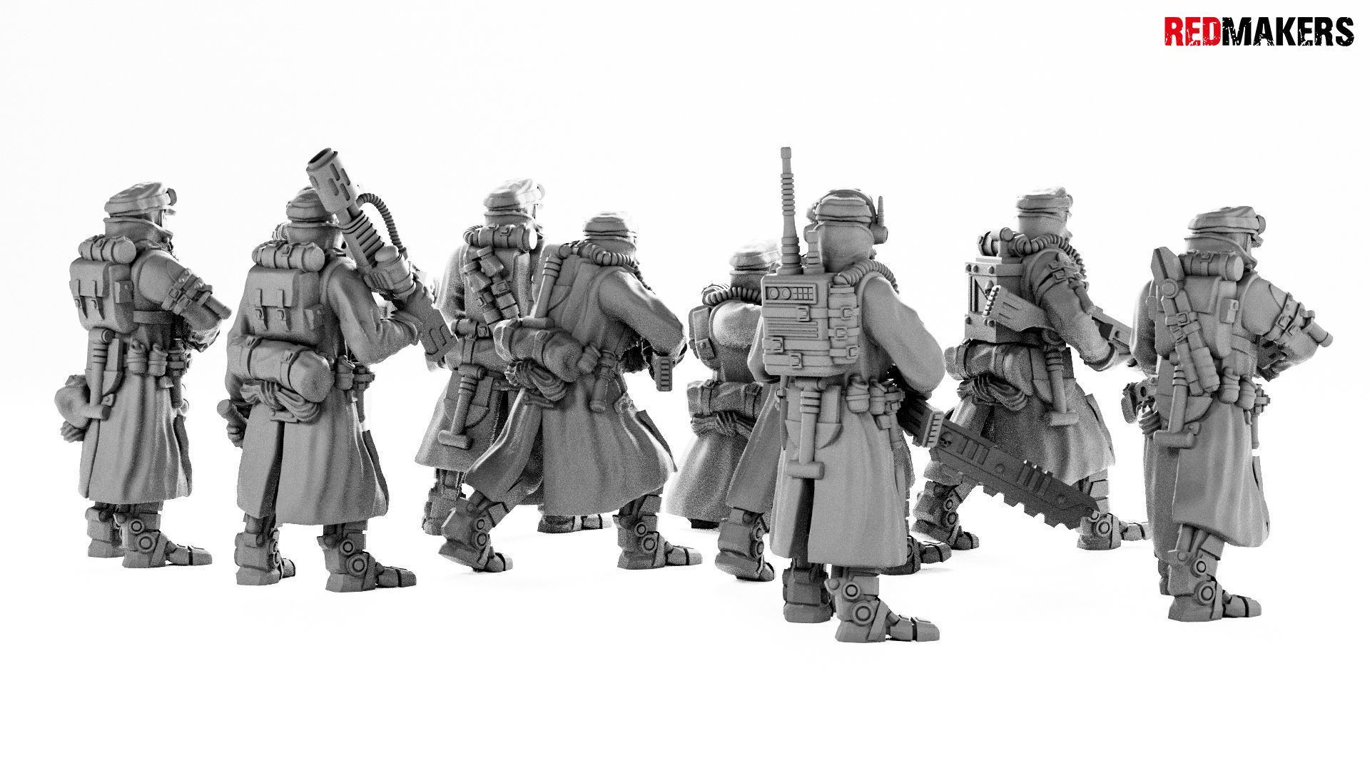 Death Squad Engineers of the Imperial Force 3D print model_5