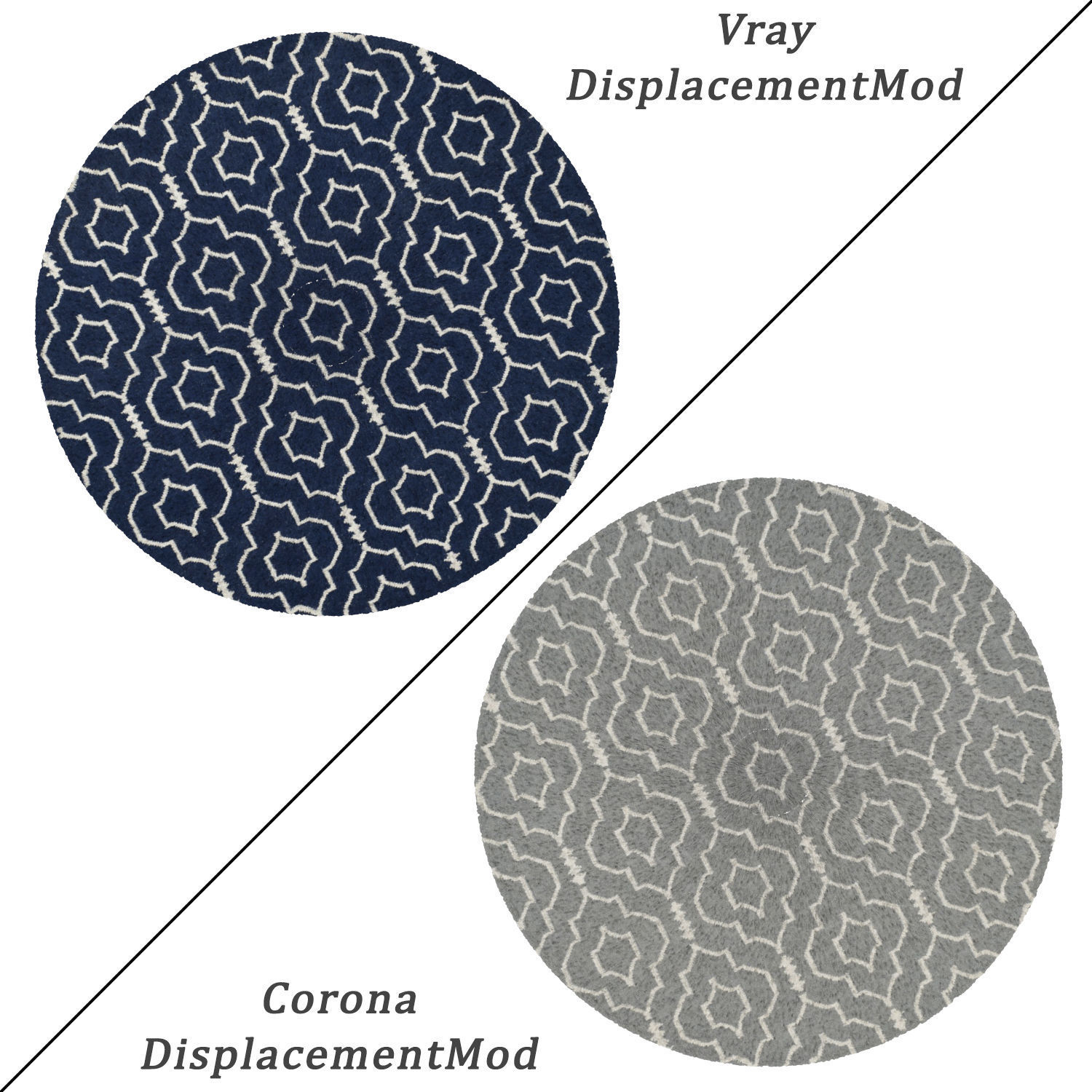 Round Rug Set 72 3D model_1