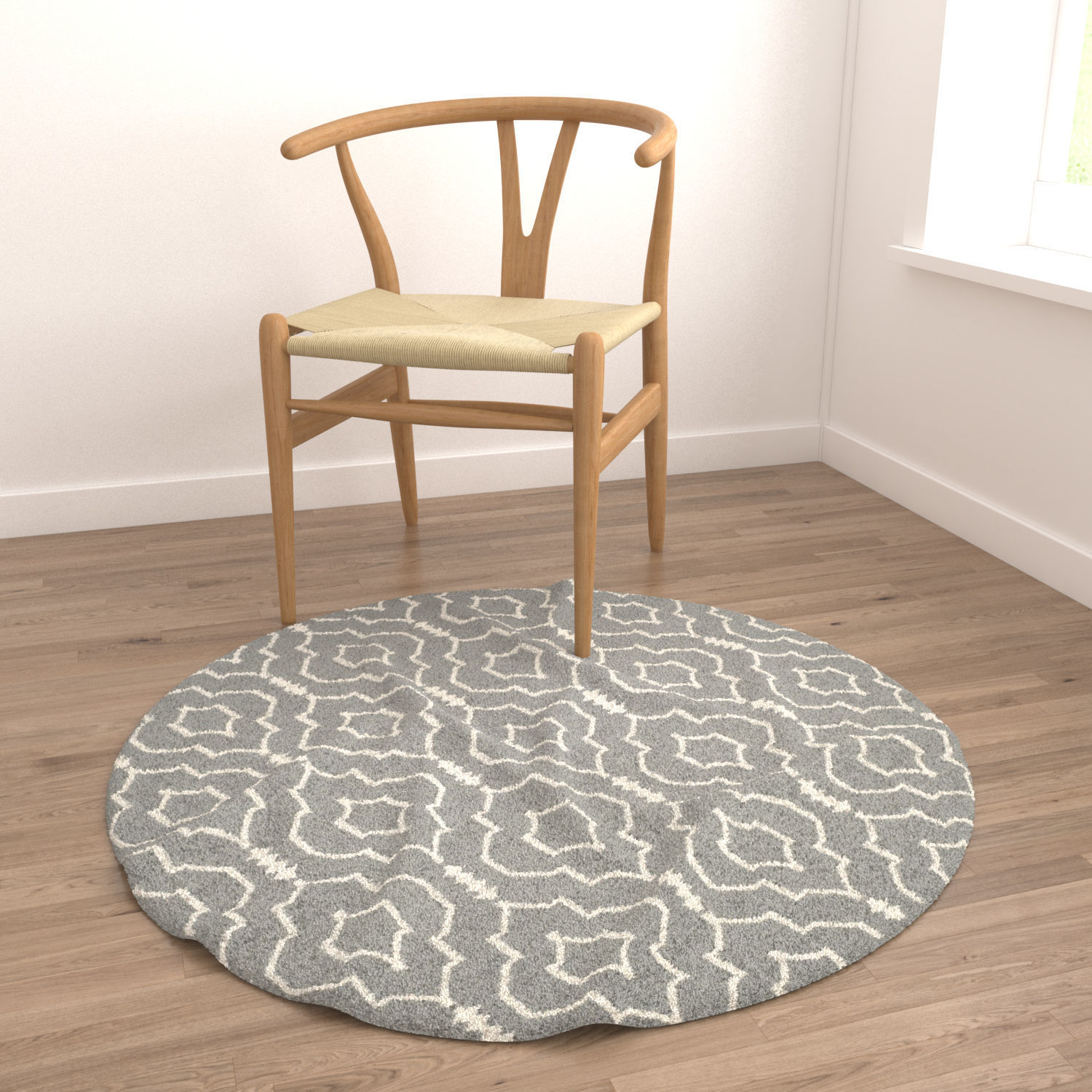 Round Rug Set 72 3D model_3