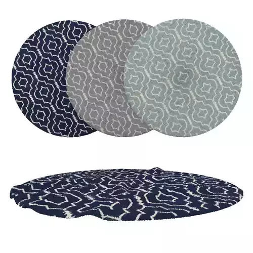 Round Rug Set 72