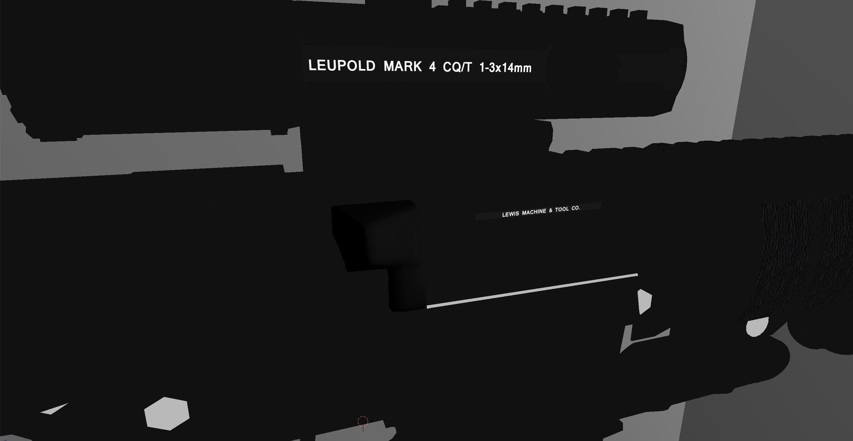 Lewis Machine and Tool LMT Defender Carbine Low-poly 3D model_5