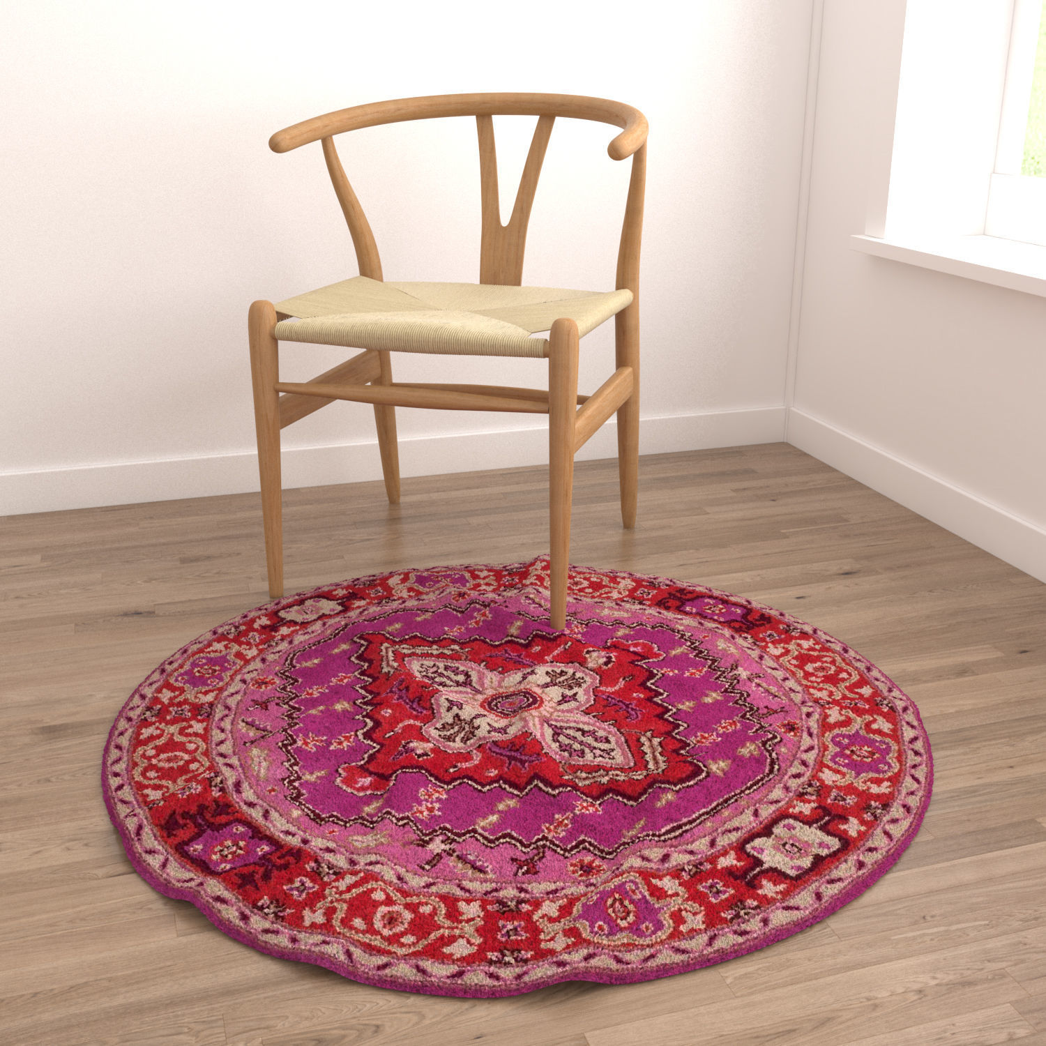 Round Rug Set 74 3D model_3