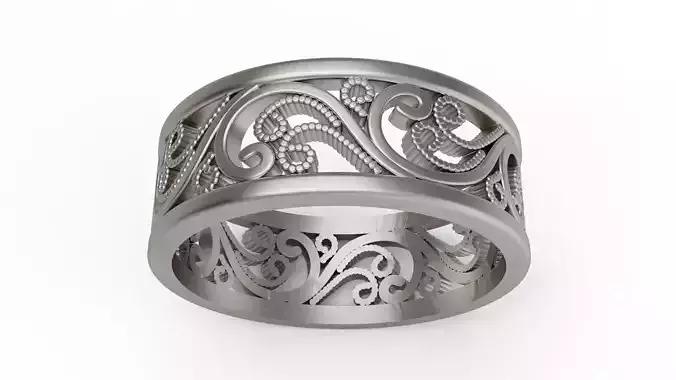 Band Ring 04 in Eu Size 3D print model