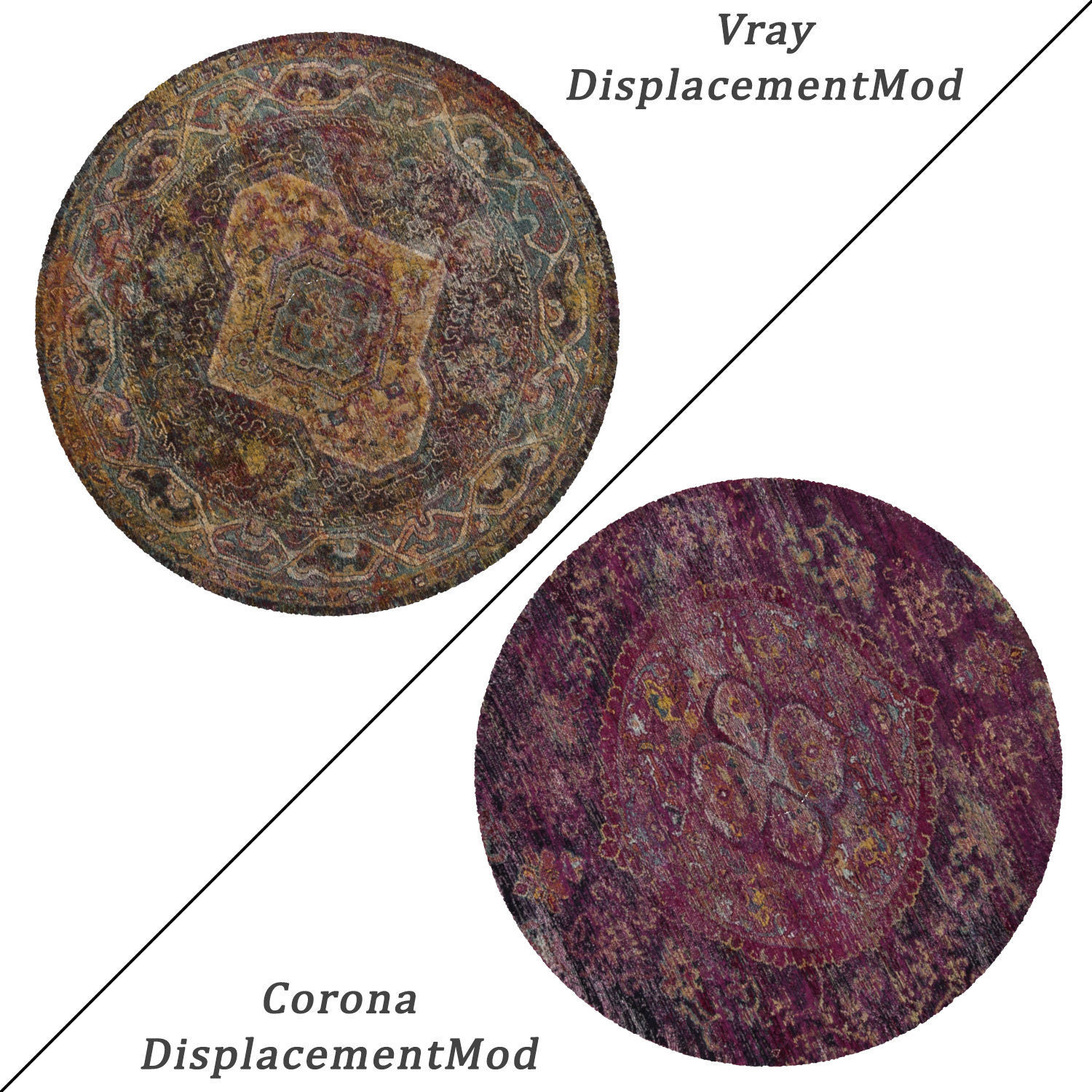 Round Rug Set 76 3D model_1