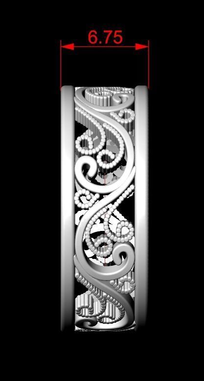 Band Ring 05 in Us Size 3D print model_10