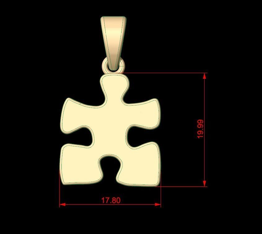Puzzle 02 Amulet 3D print model_11