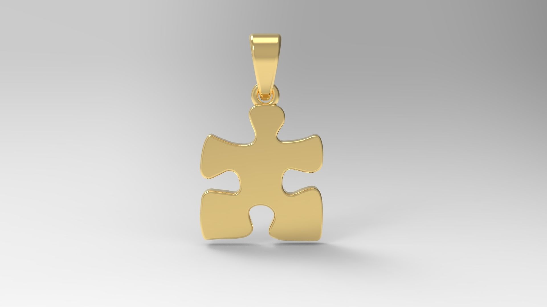 Puzzle 02 Amulet 3D print model_3