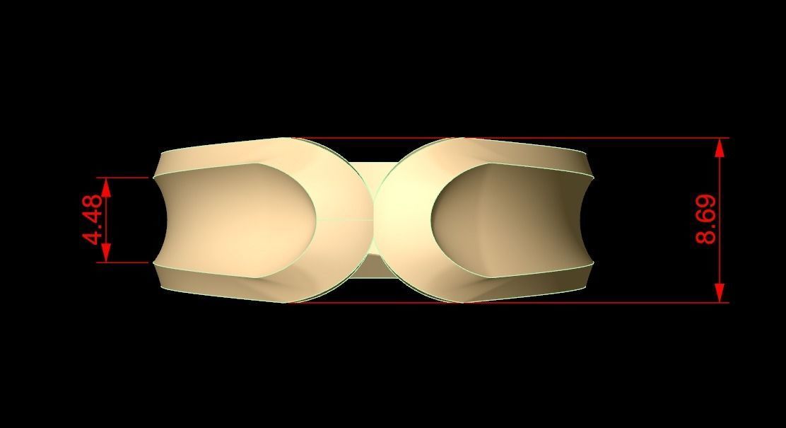 Band Ring 11 3D print model_7