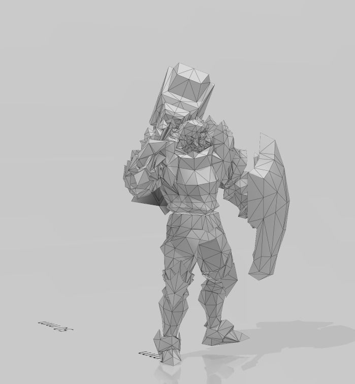 mobile legends Tigreal Low-poly 3D model_7