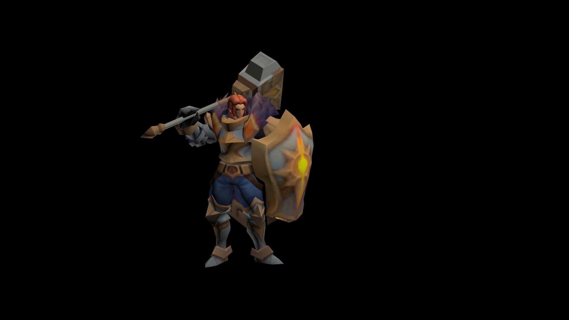 mobile legends Tigreal Low-poly 3D model_1