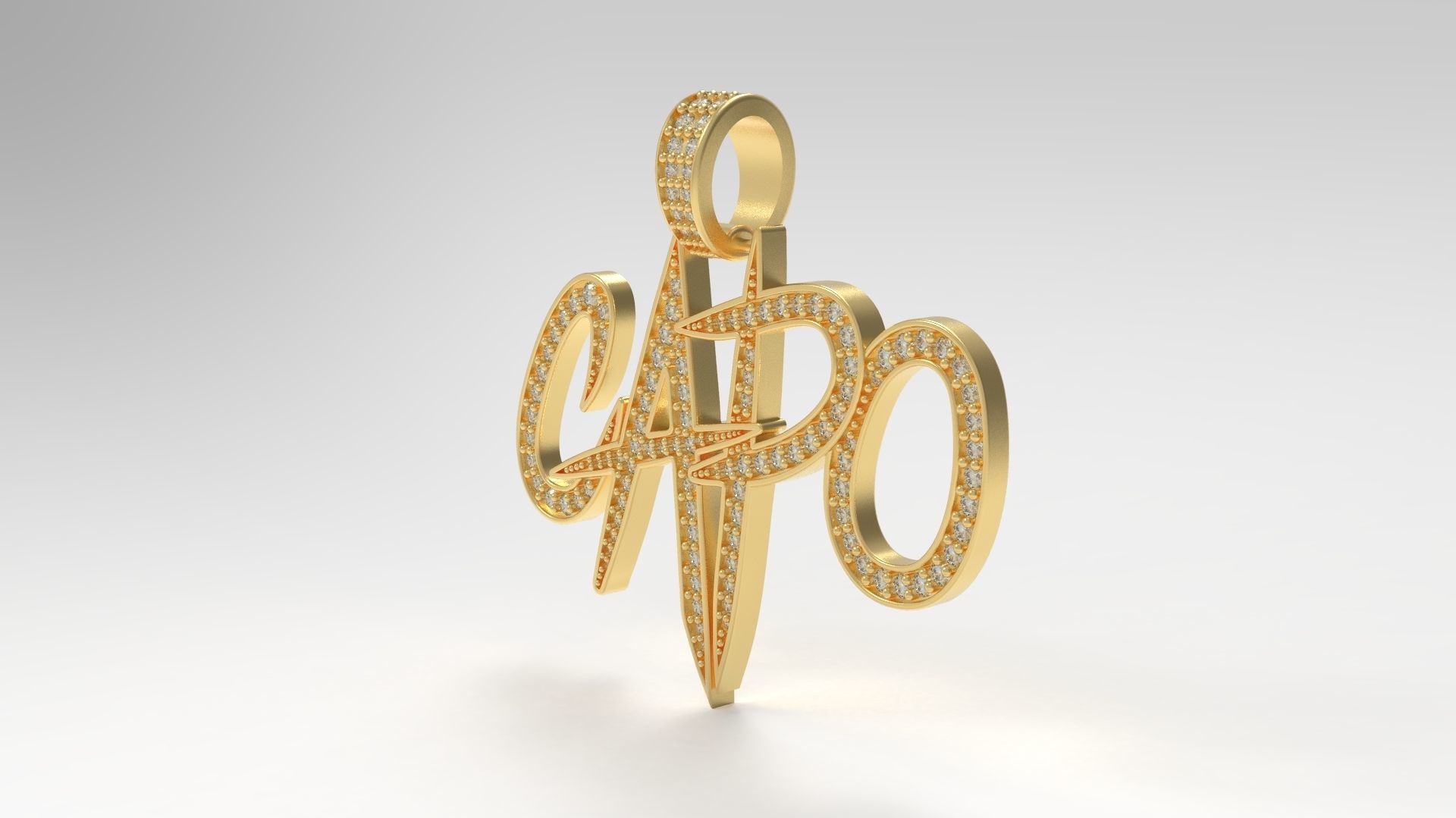 Capo Pendant 3D print model_2