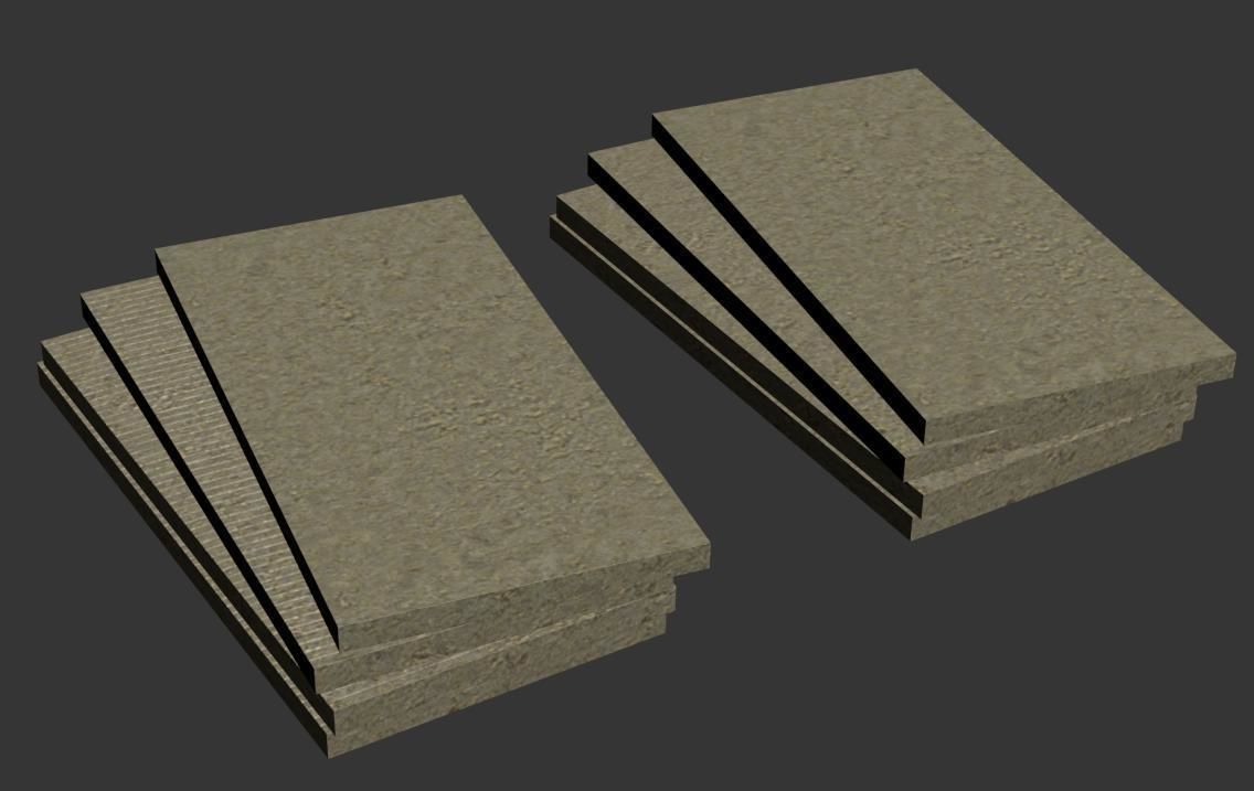 Ultra realistic  Mineral wool Low-poly 3D model_6