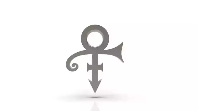 Prince Sott Love Stud Earring 3D print model